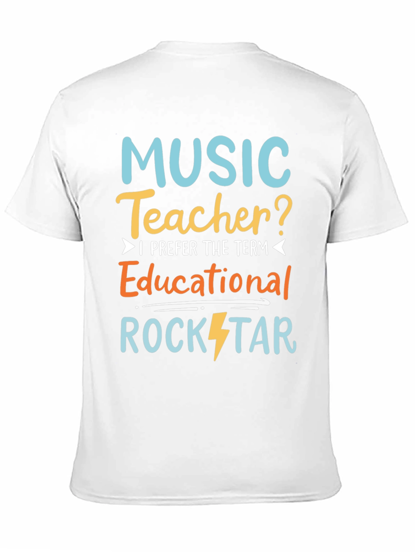 Black Music Teacher Educational Rockstar T-Shirt view 11