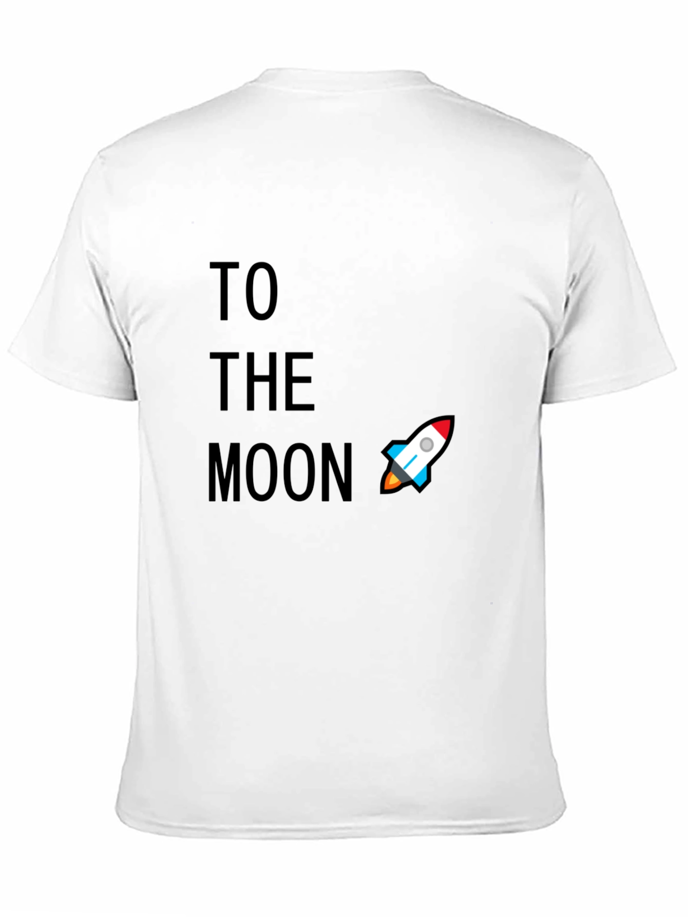 Black To The Moon Graphic Tee - Crypto Rocket T-Shirt view 11