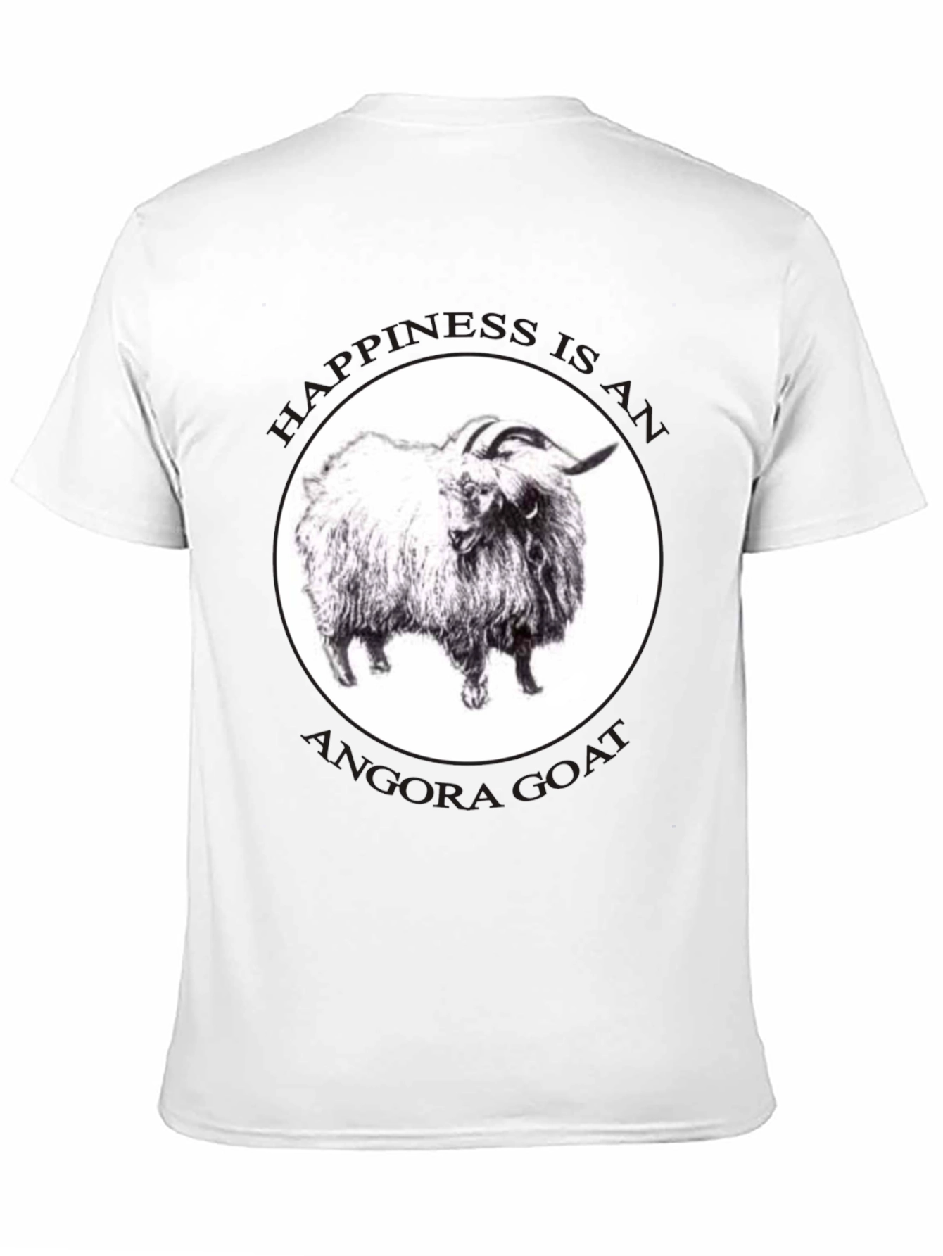 Black Angora Goat Happiness Black T-Shirt view 11