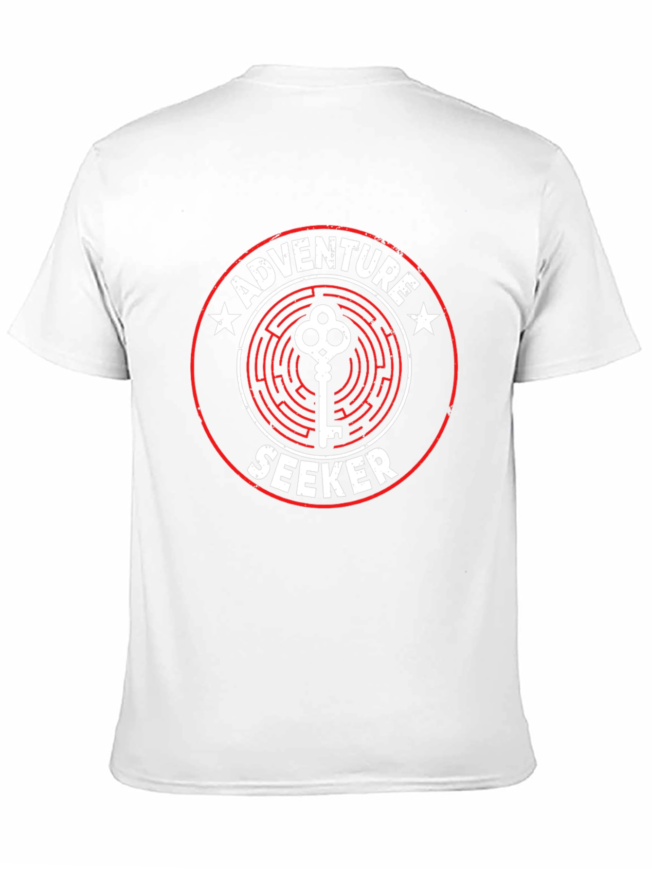 Black Adventure Seeker Graphic Tee - Maze Key Design view 11