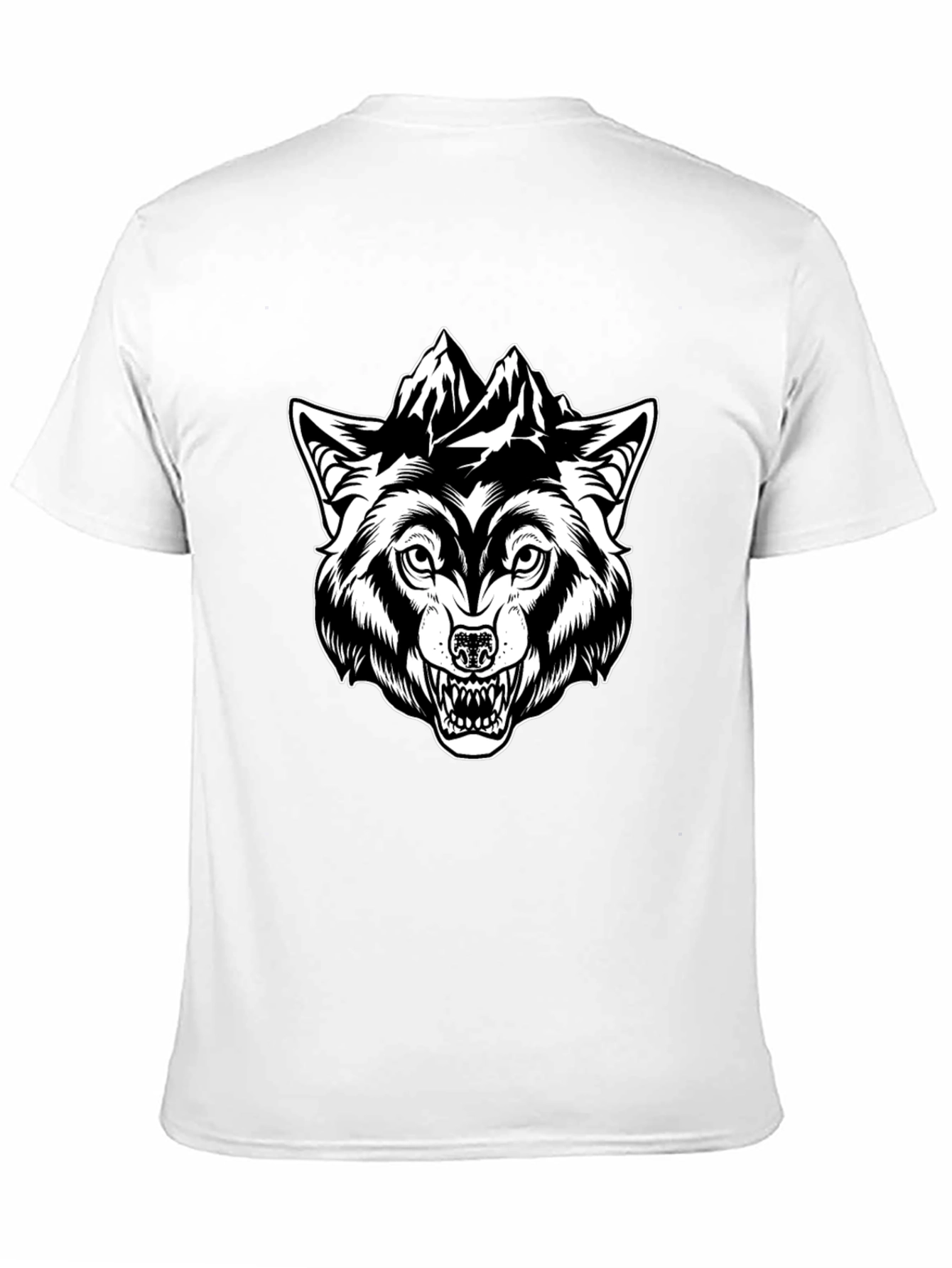 Black Wolf Mountain Graphic Tee - Black view 11