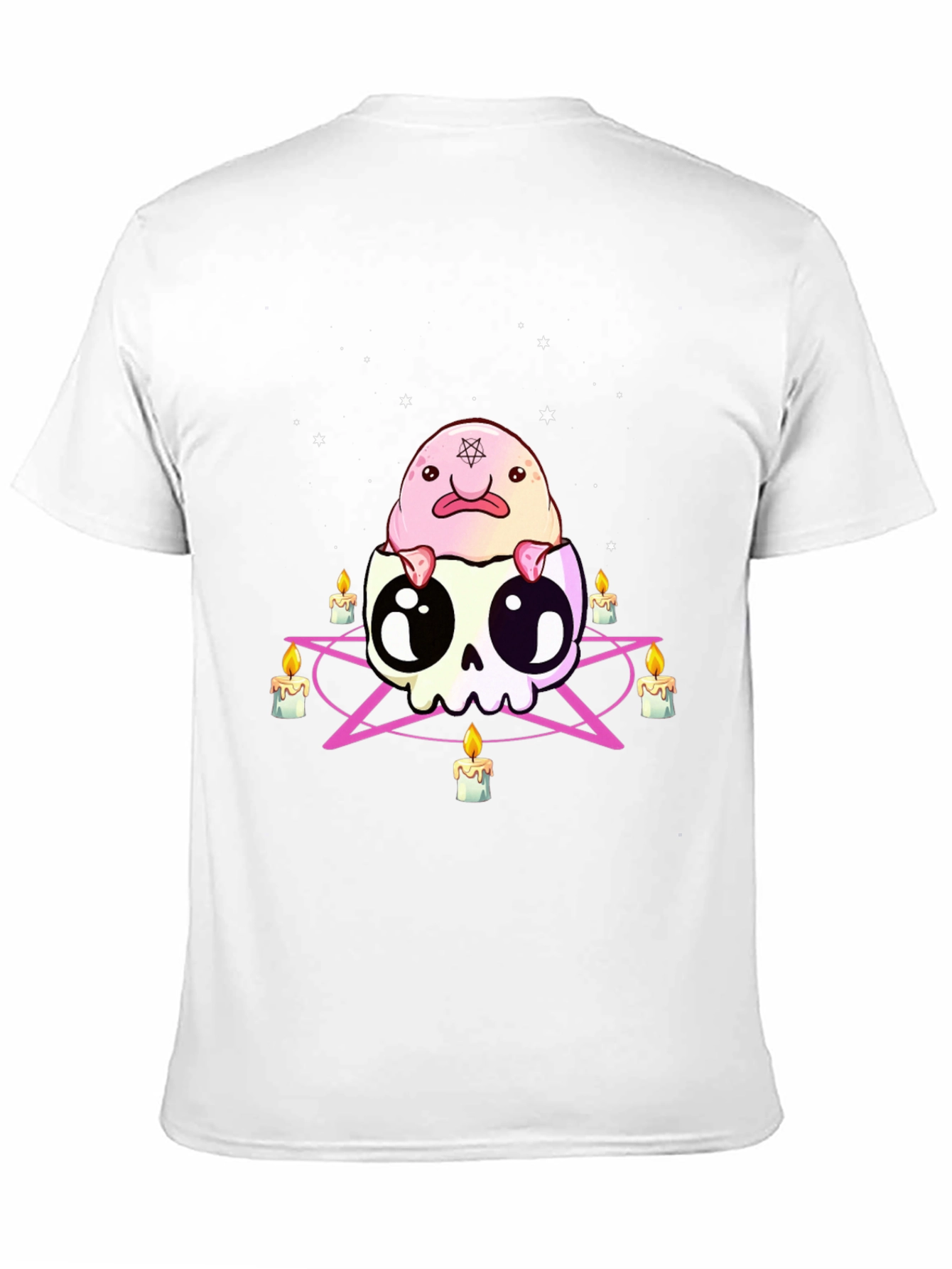 Black Blobfish Skull Graphic Tee view 11