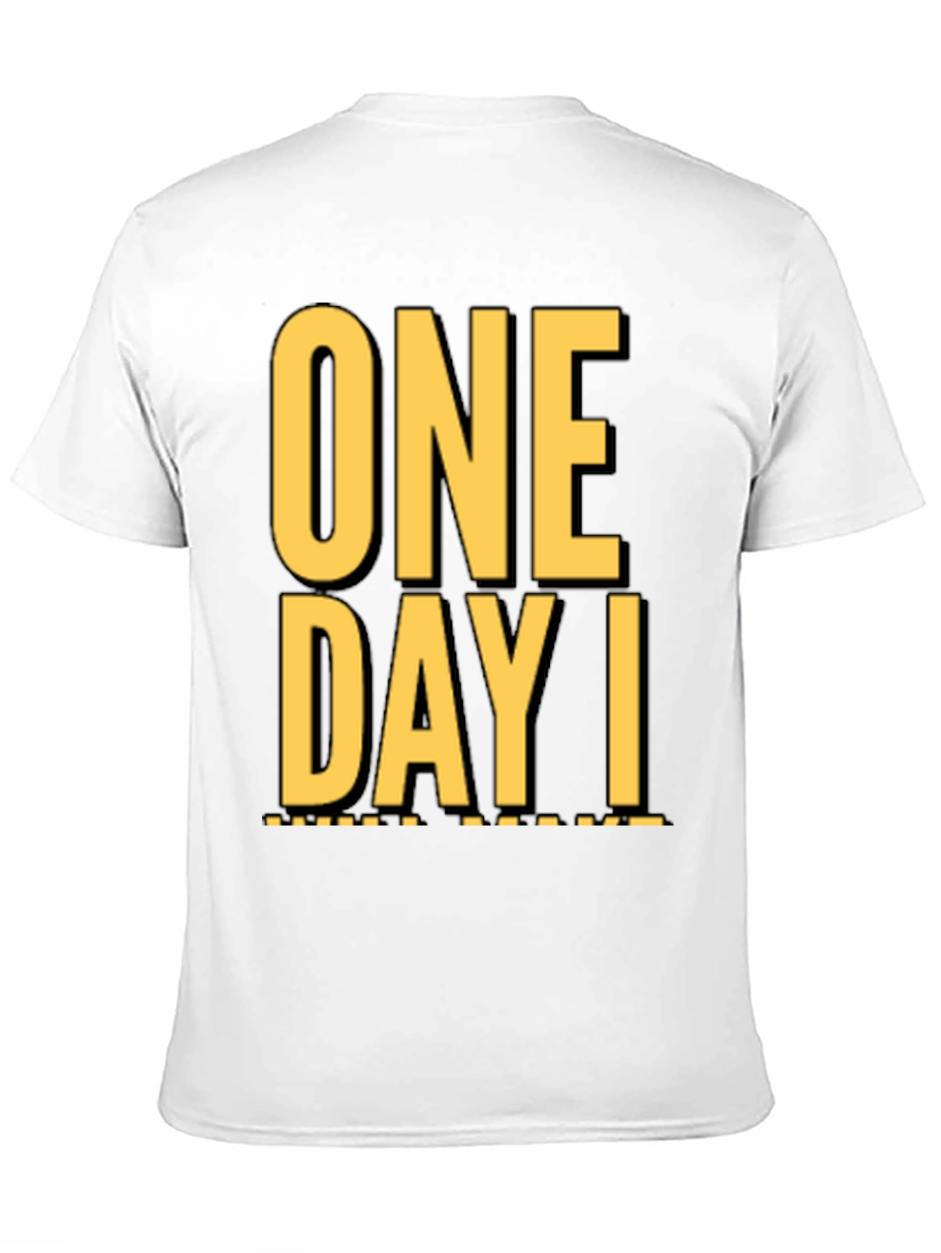 Black One Day I T-Shirt - Stylish Graphic Tee view 11