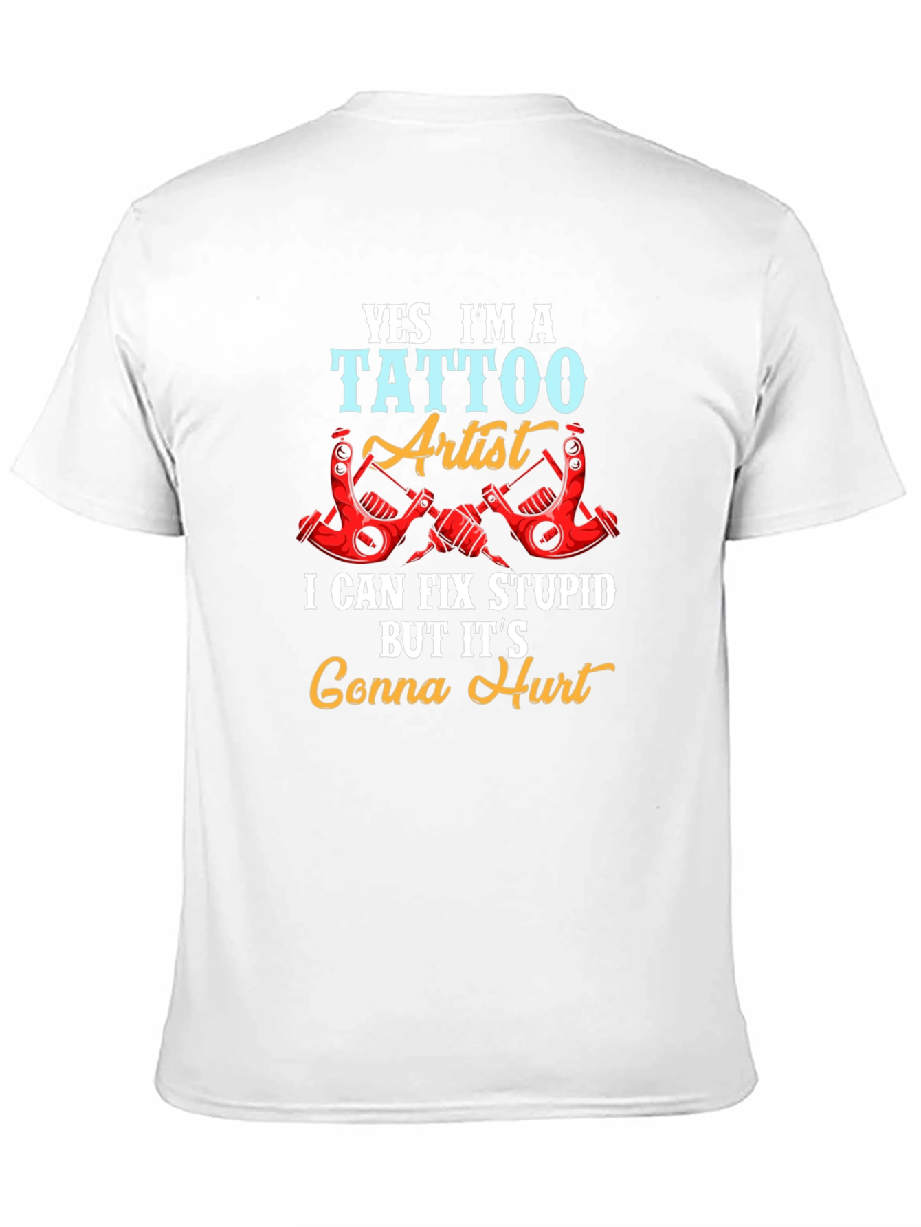 Black Tattoo Artist Funny Graphic Tee - Gonna Hurt! view 11