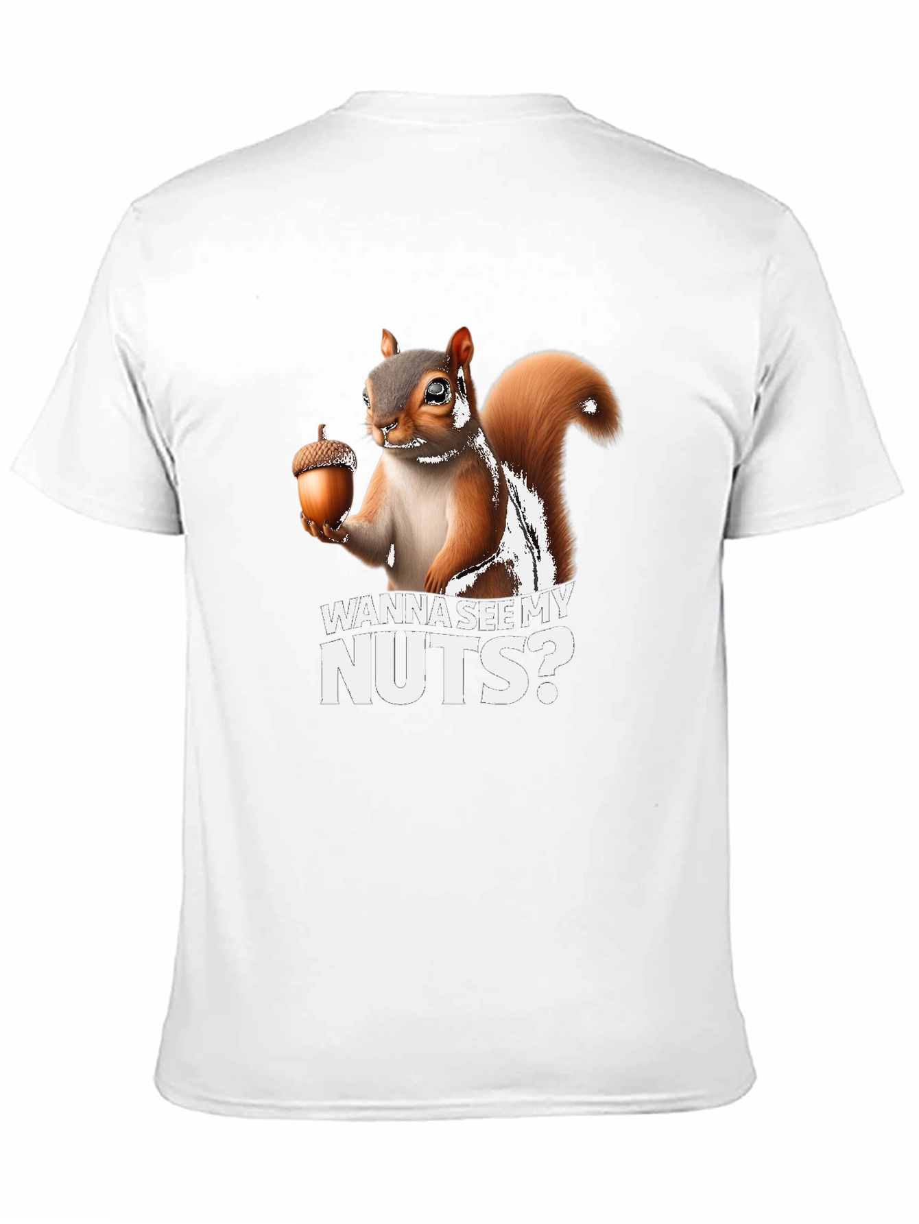 Black Funny Squirrel Wanna See My Nuts T-Shirt view 11