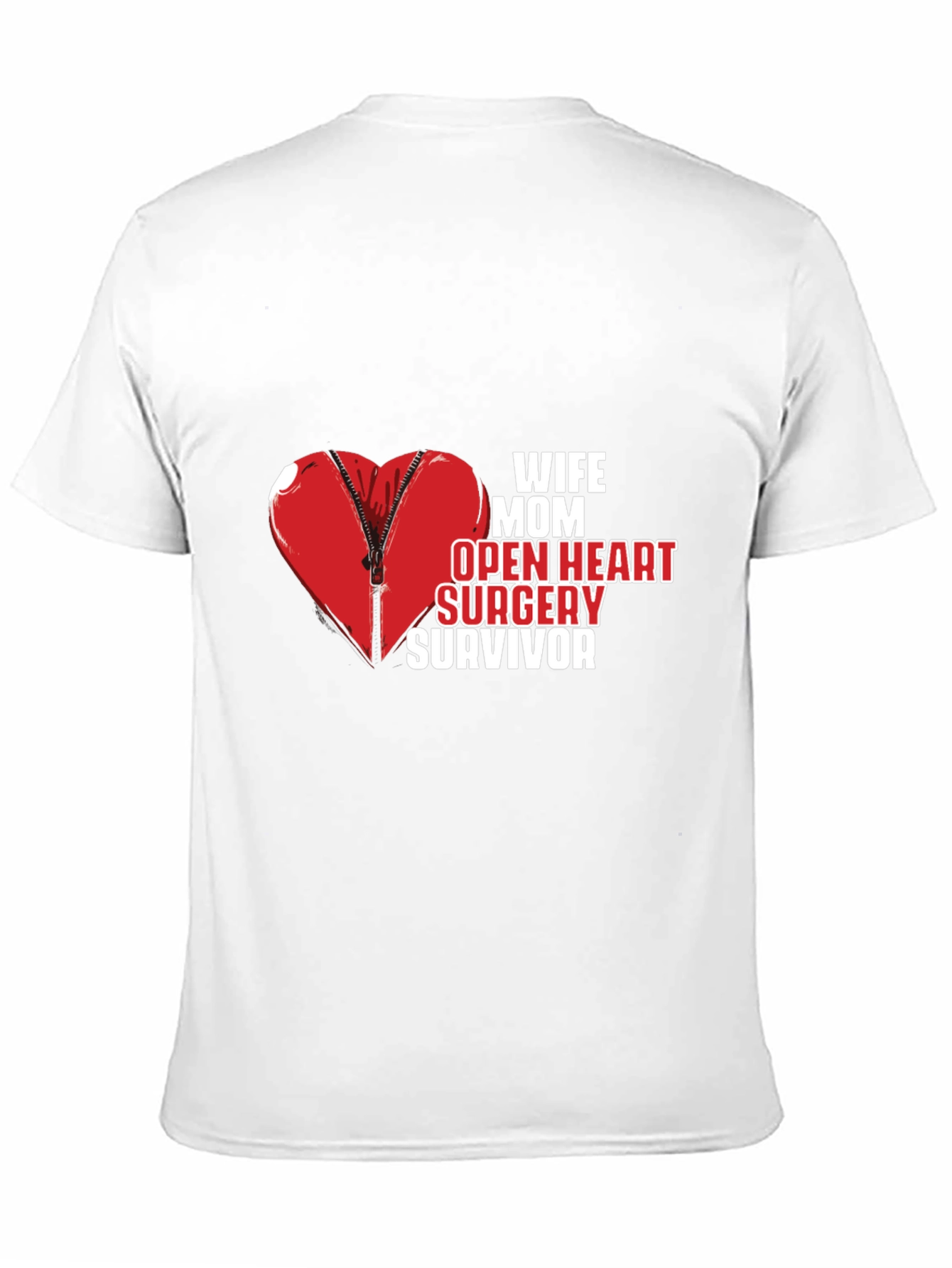 Wife Mom Open Heart Surgery Survivor Tee - 11