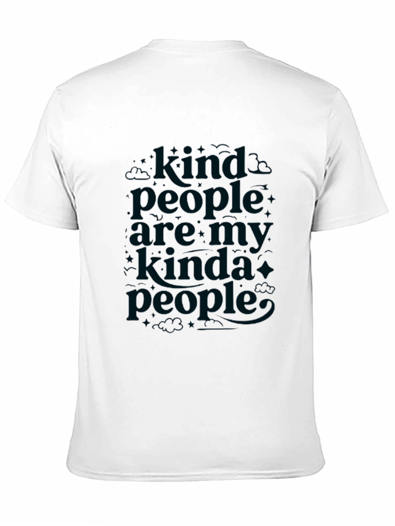 Black Kind People Graphic Tee - Soft Cotton Crewneck T-Shirt view 11