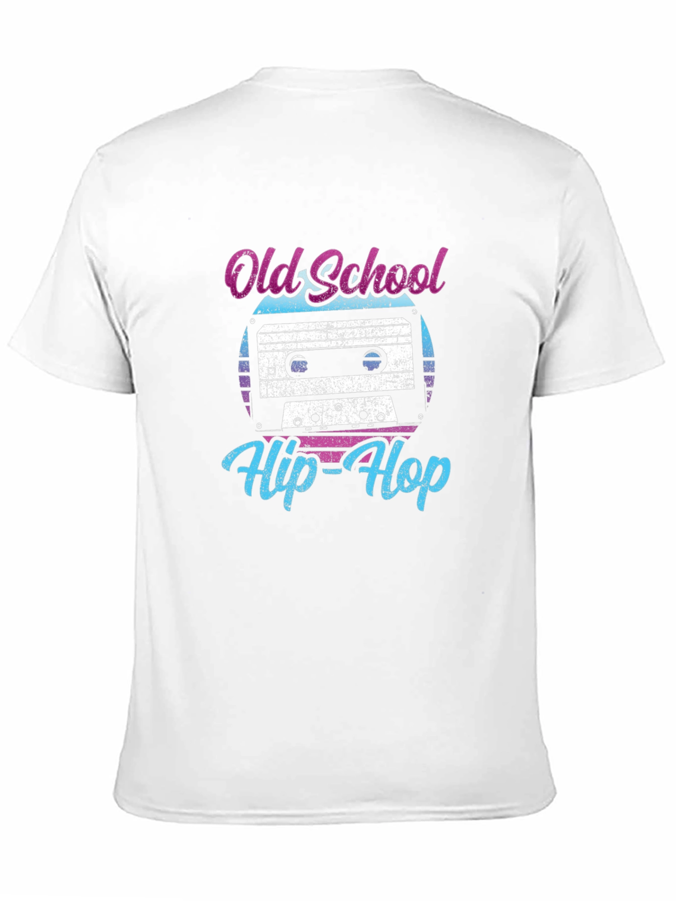 Black Old School Hip-Hop Cassette Tape T-Shirt view 11