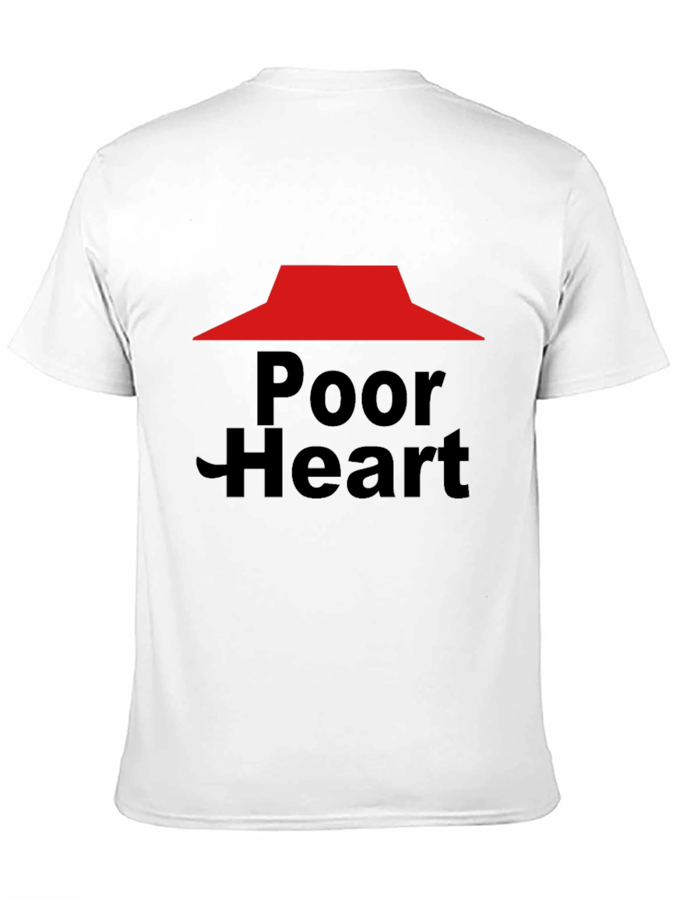 Black Poor Heart Funny Graphic T-Shirt view 11