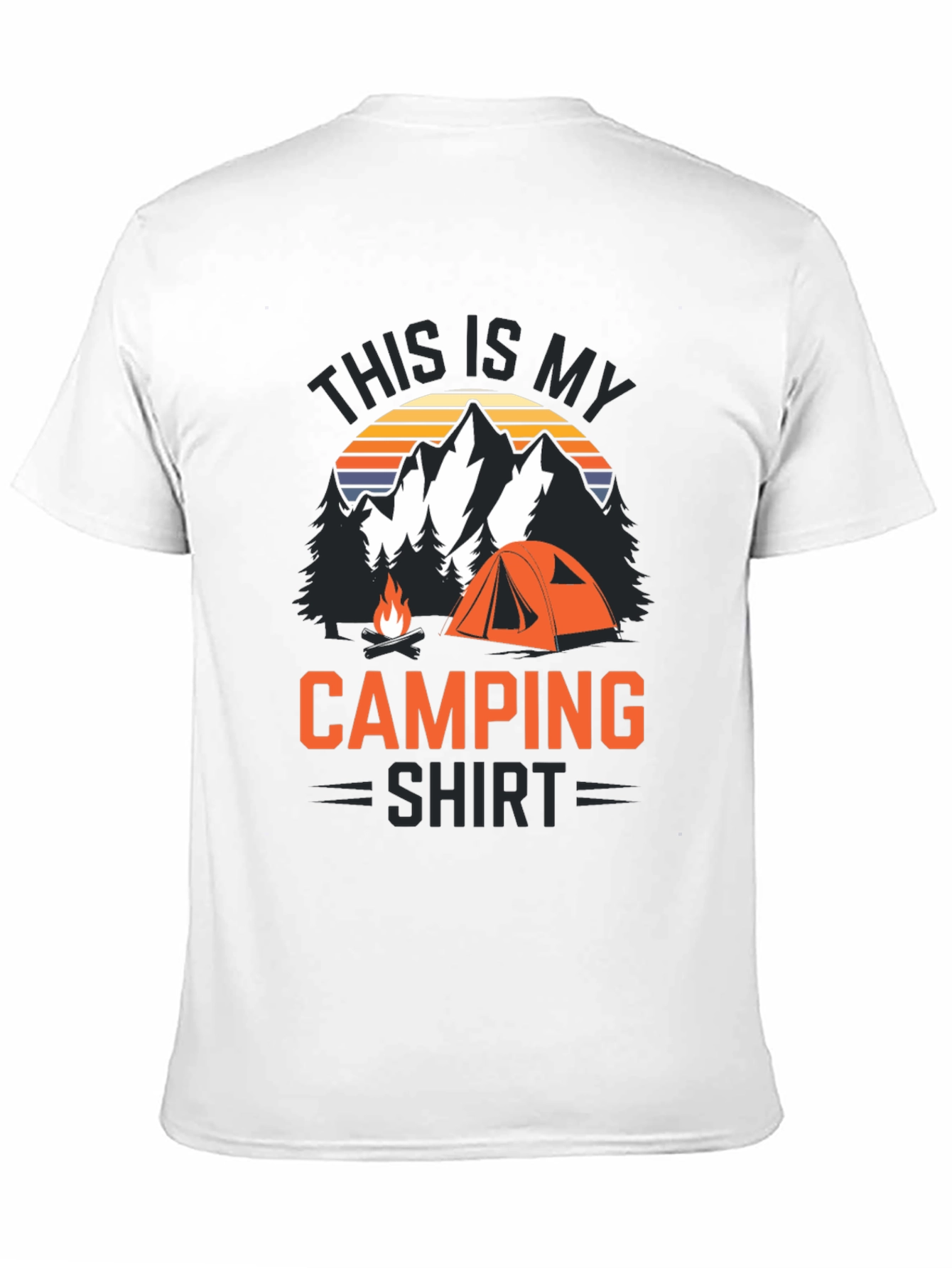 Black Camping Shirt - This is My Camping Shirt view 11