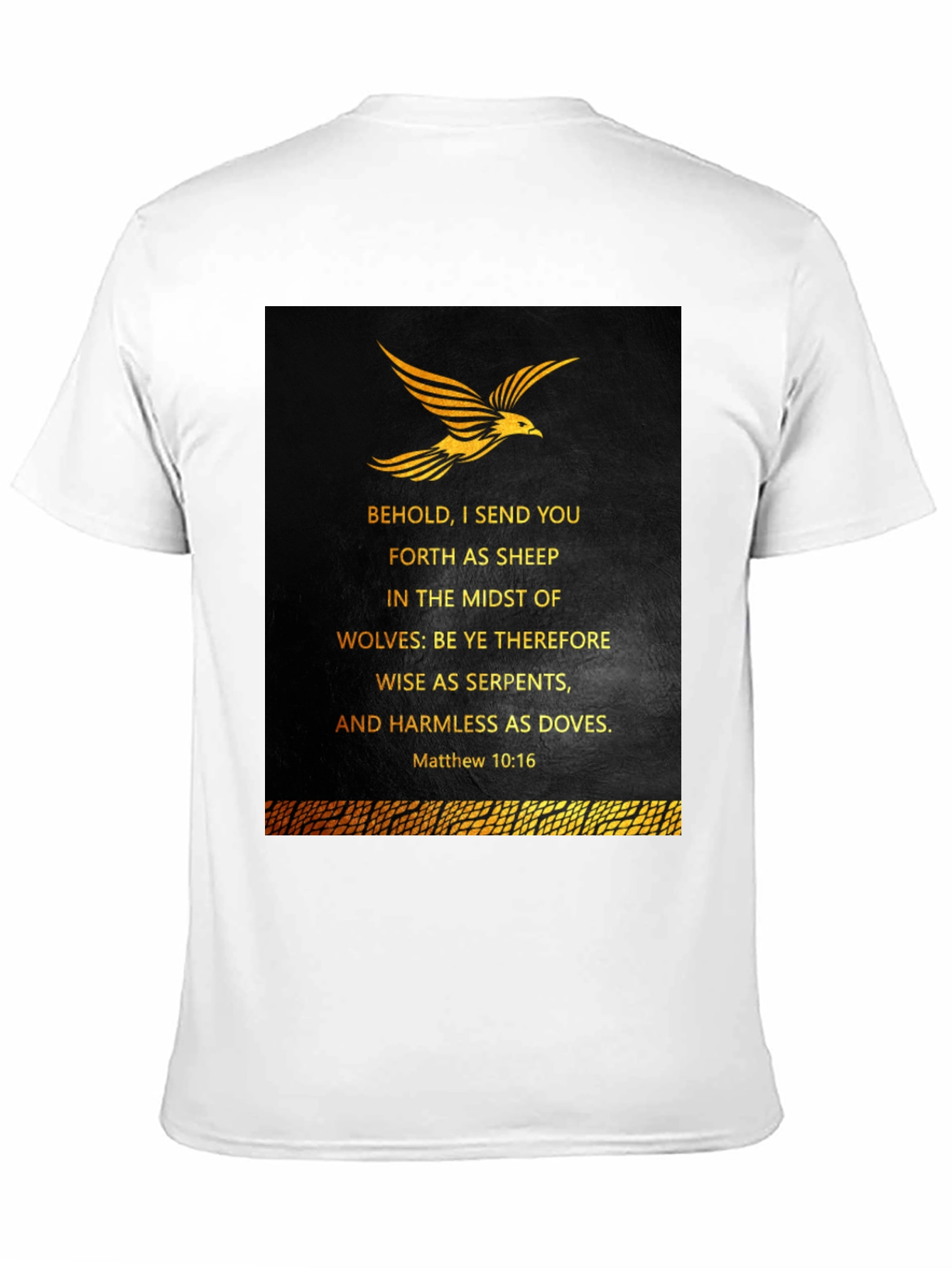 Black Behold I Send You Forth T-Shirt view 11