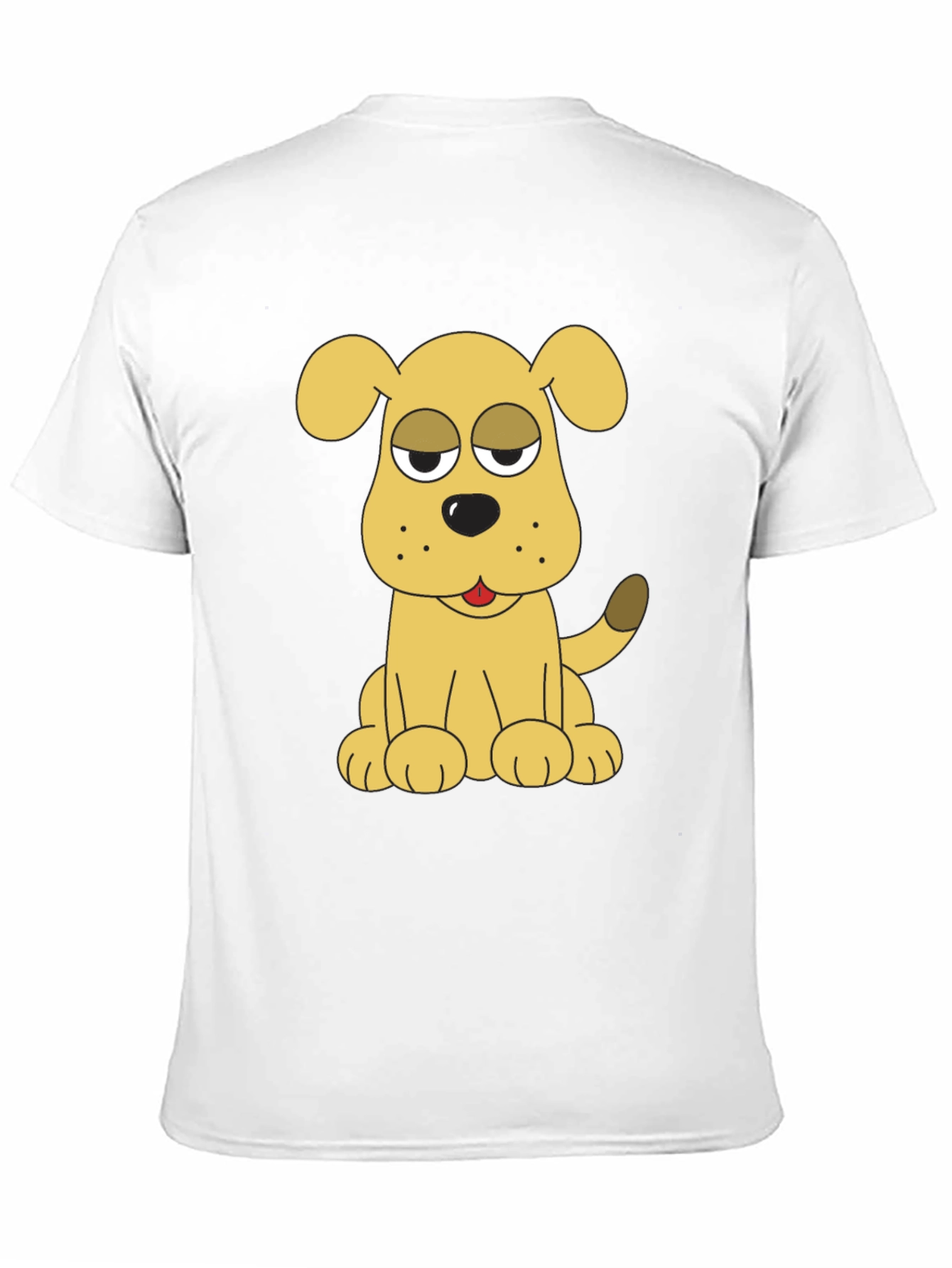 Black Dog Cartoon Black T-Shirt view 11