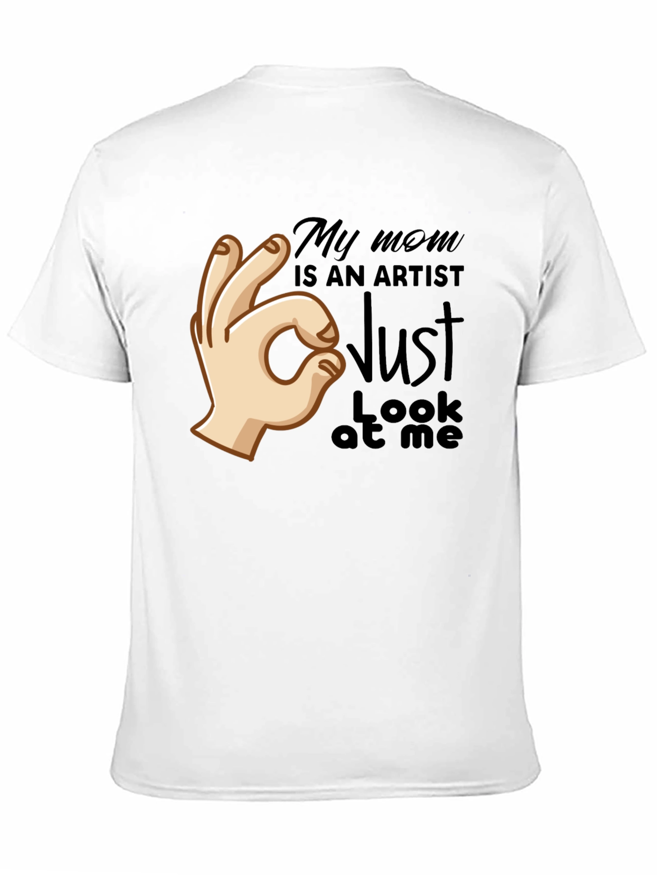 Black My Mom is an Artist T-Shirt - Funny Graphic Tee view 11
