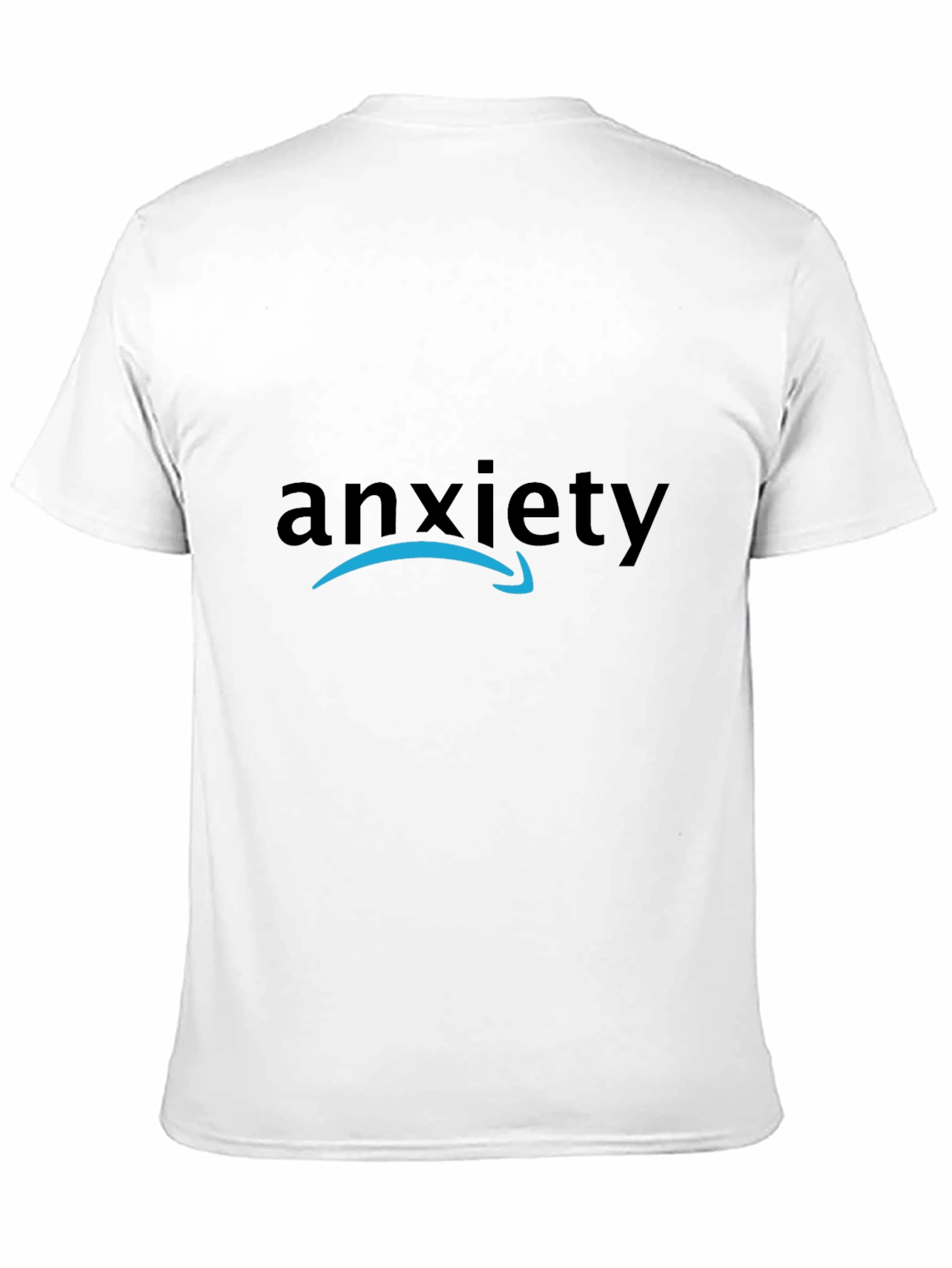 Black Anxiety Funny T-Shirt - Amazon Logo Parody view 11