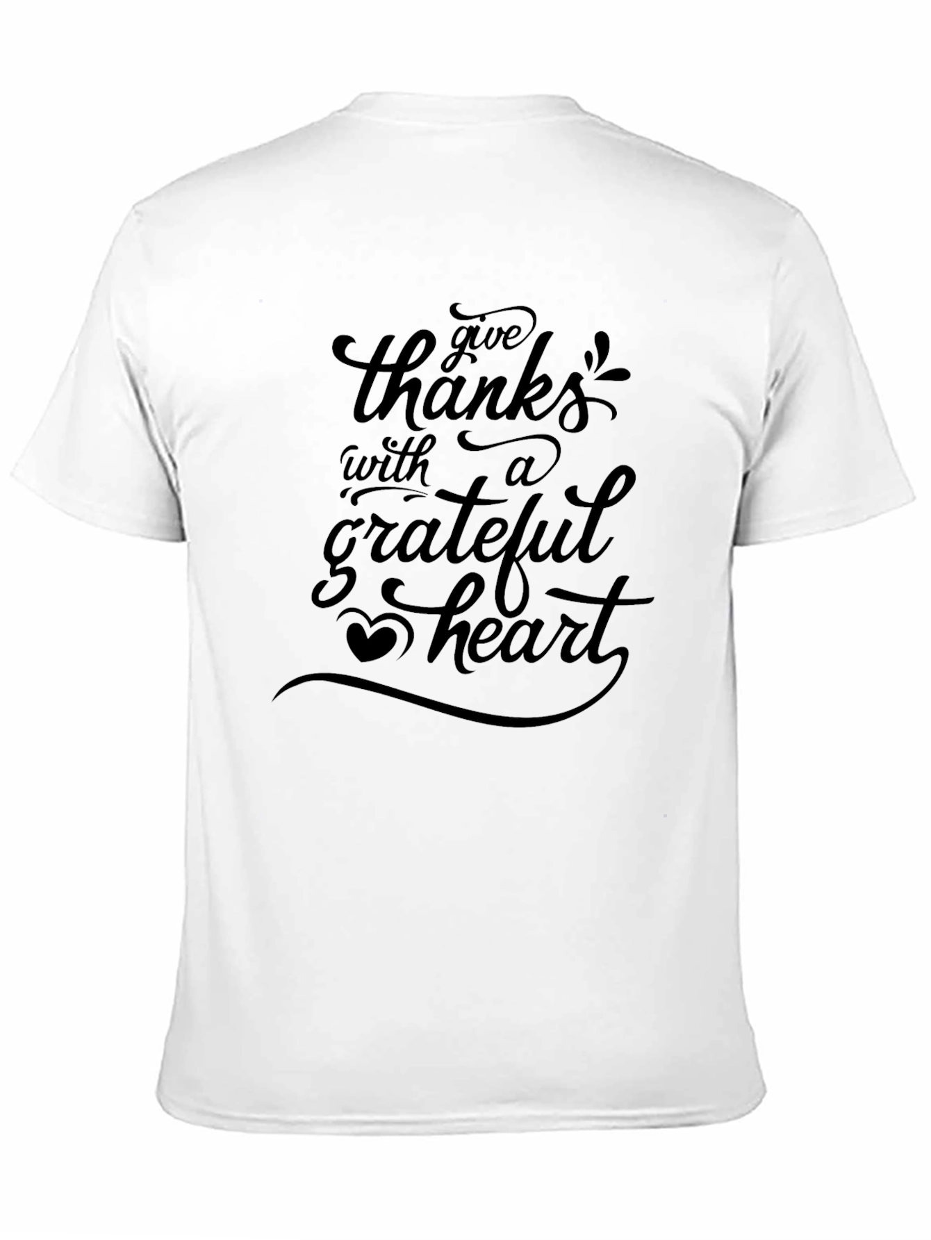 Black Grateful Heart Graphic Tee - Soft Cotton Blend view 11