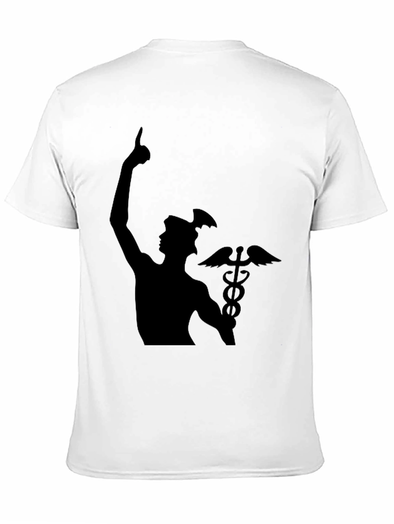 Black Mercury Caduceus Black T-Shirt view 11