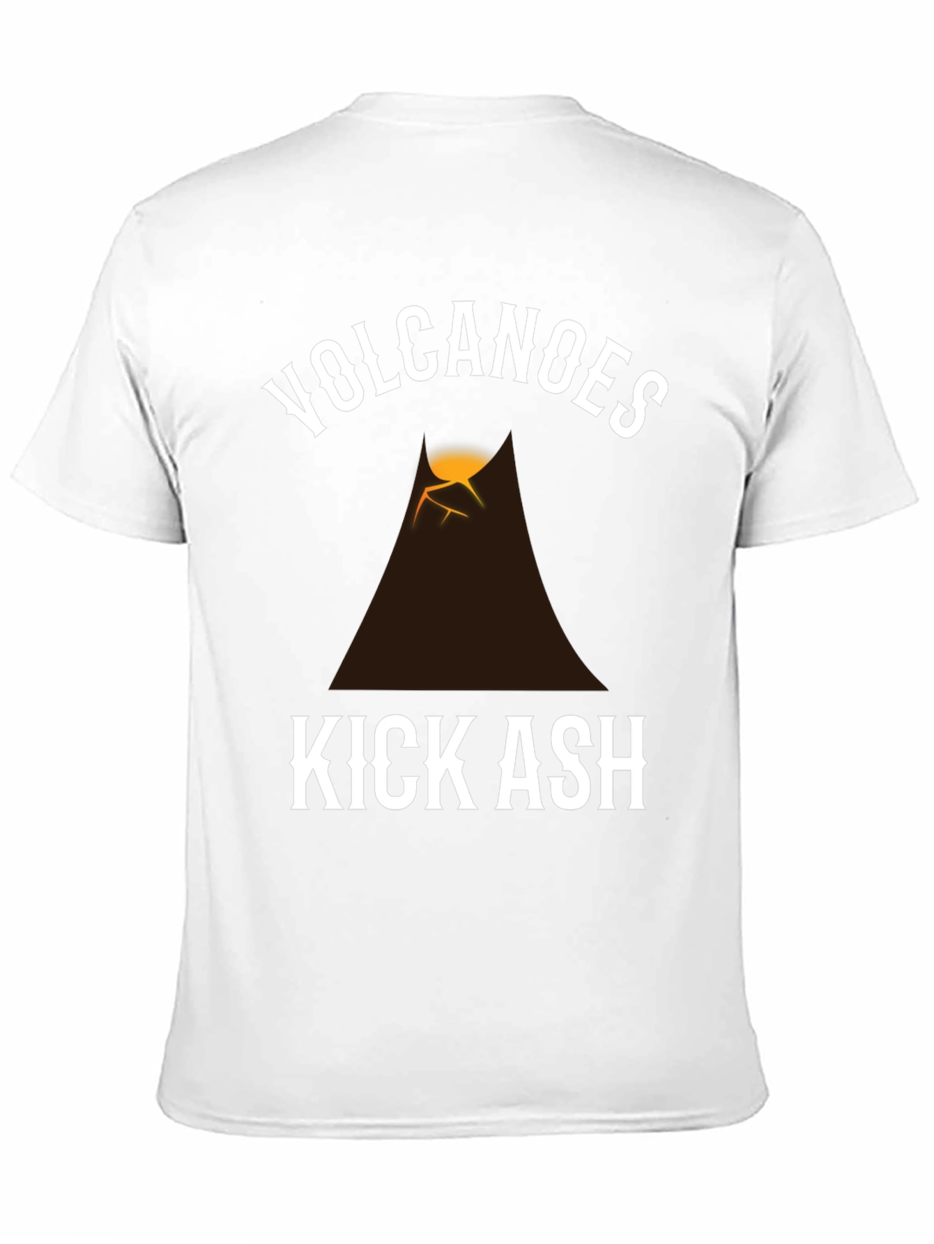 Black Volcanoes Kick Ash Graphic T-Shirt - Black view 11