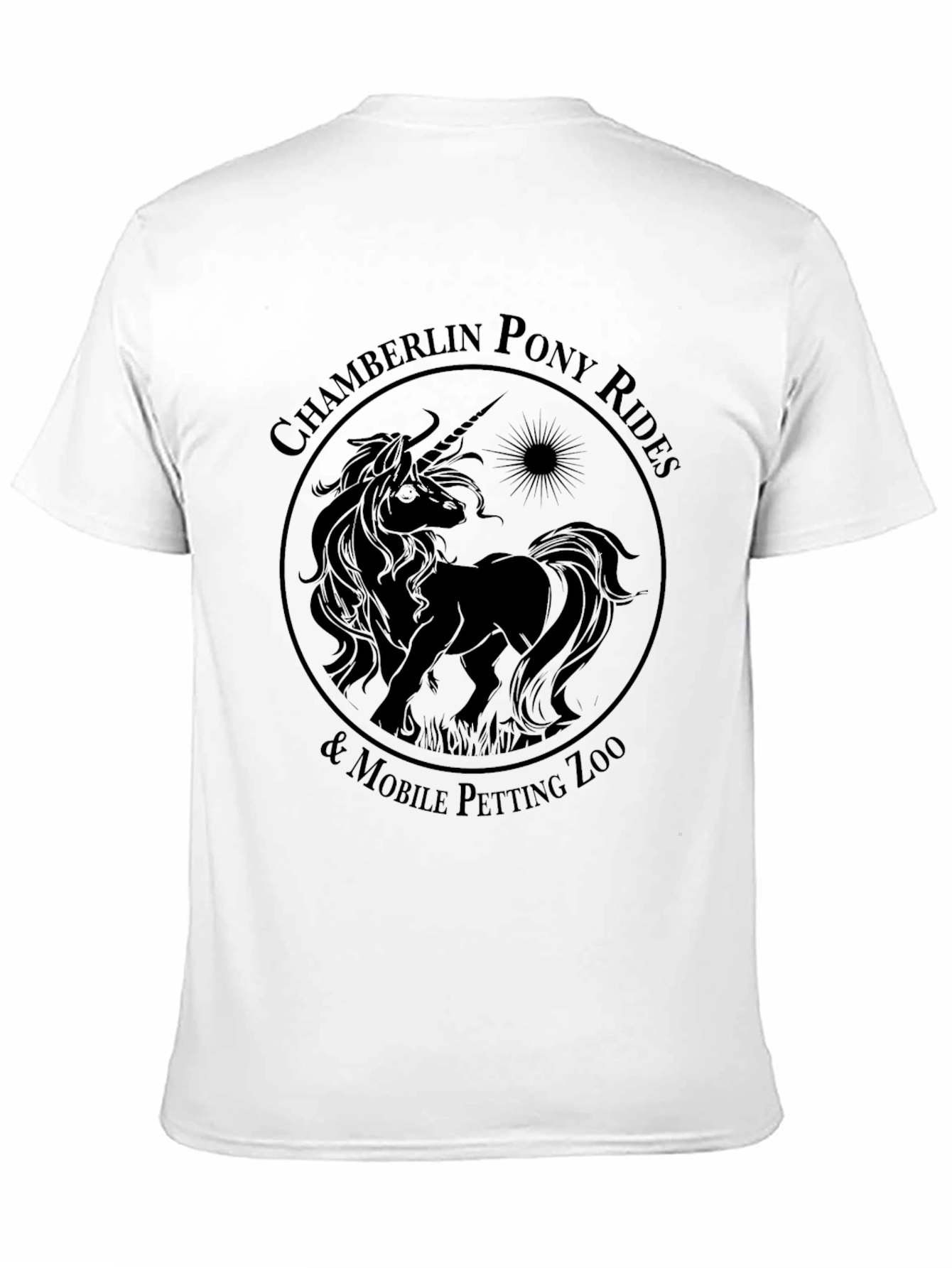 Black Chamberlin Pony Rides T-Shirt view 11