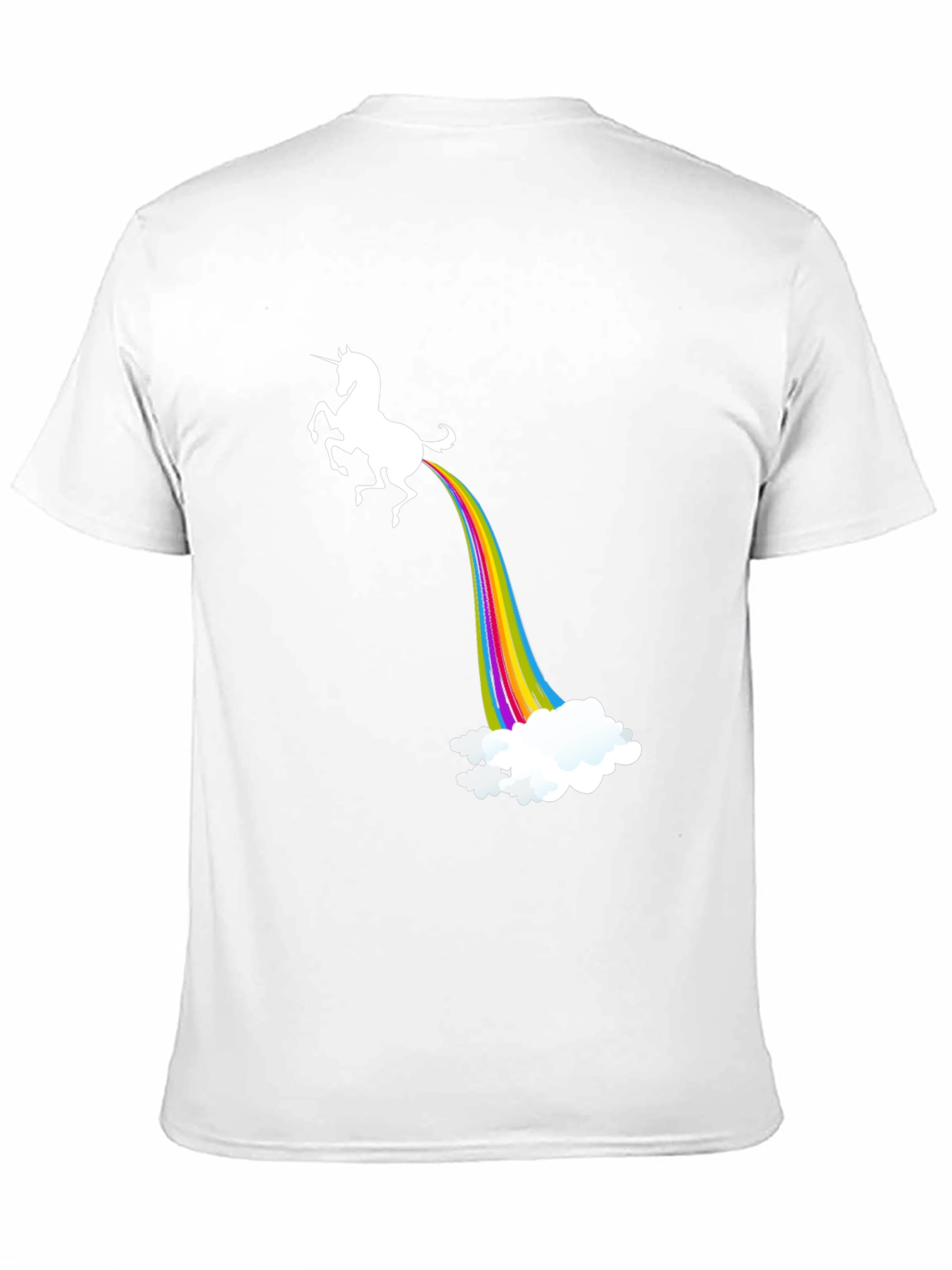 Black Unicorn Rainbow Poop T-Shirt view 11