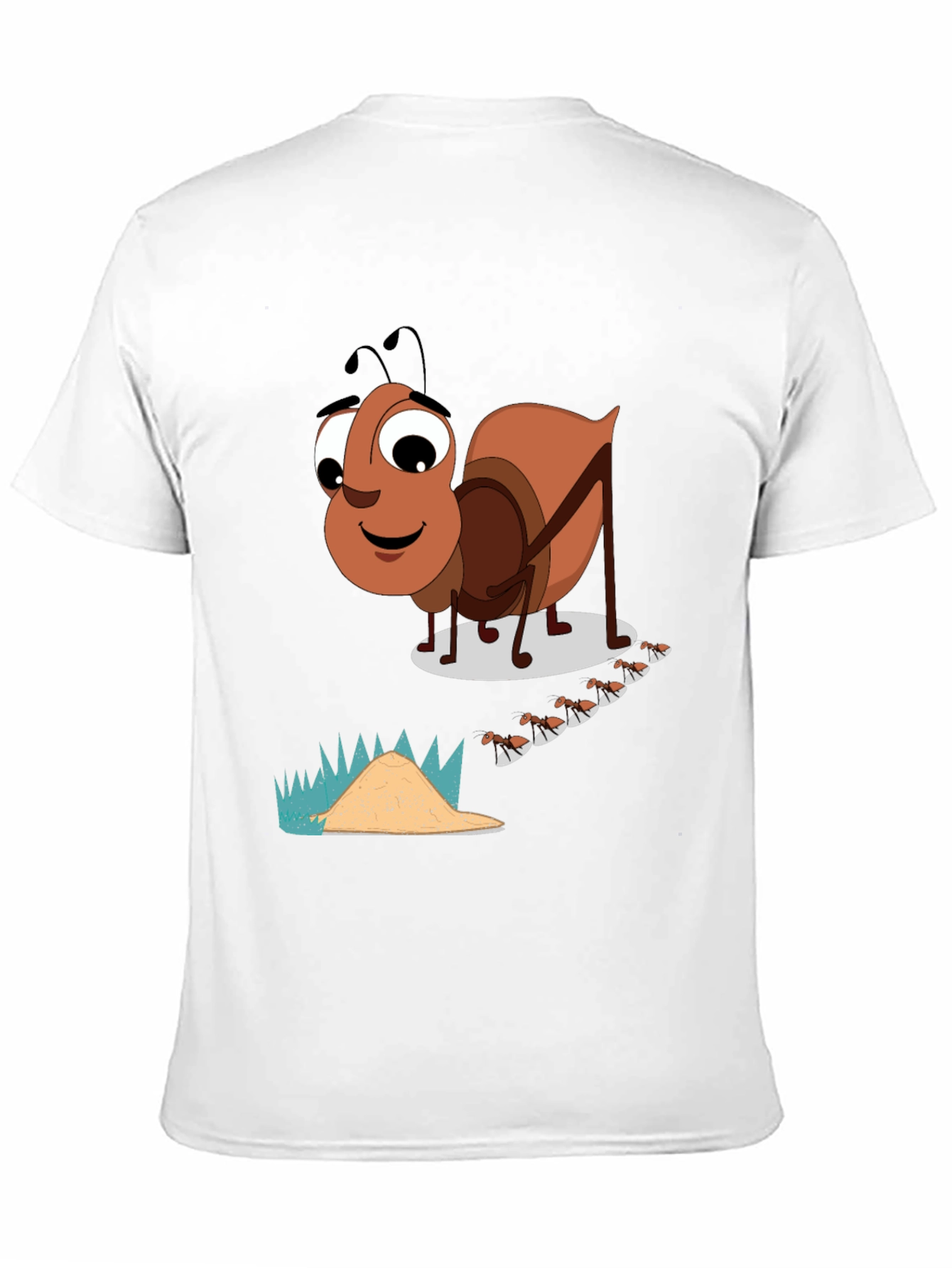 Black Cartoon Ant T-Shirt - Black view 11