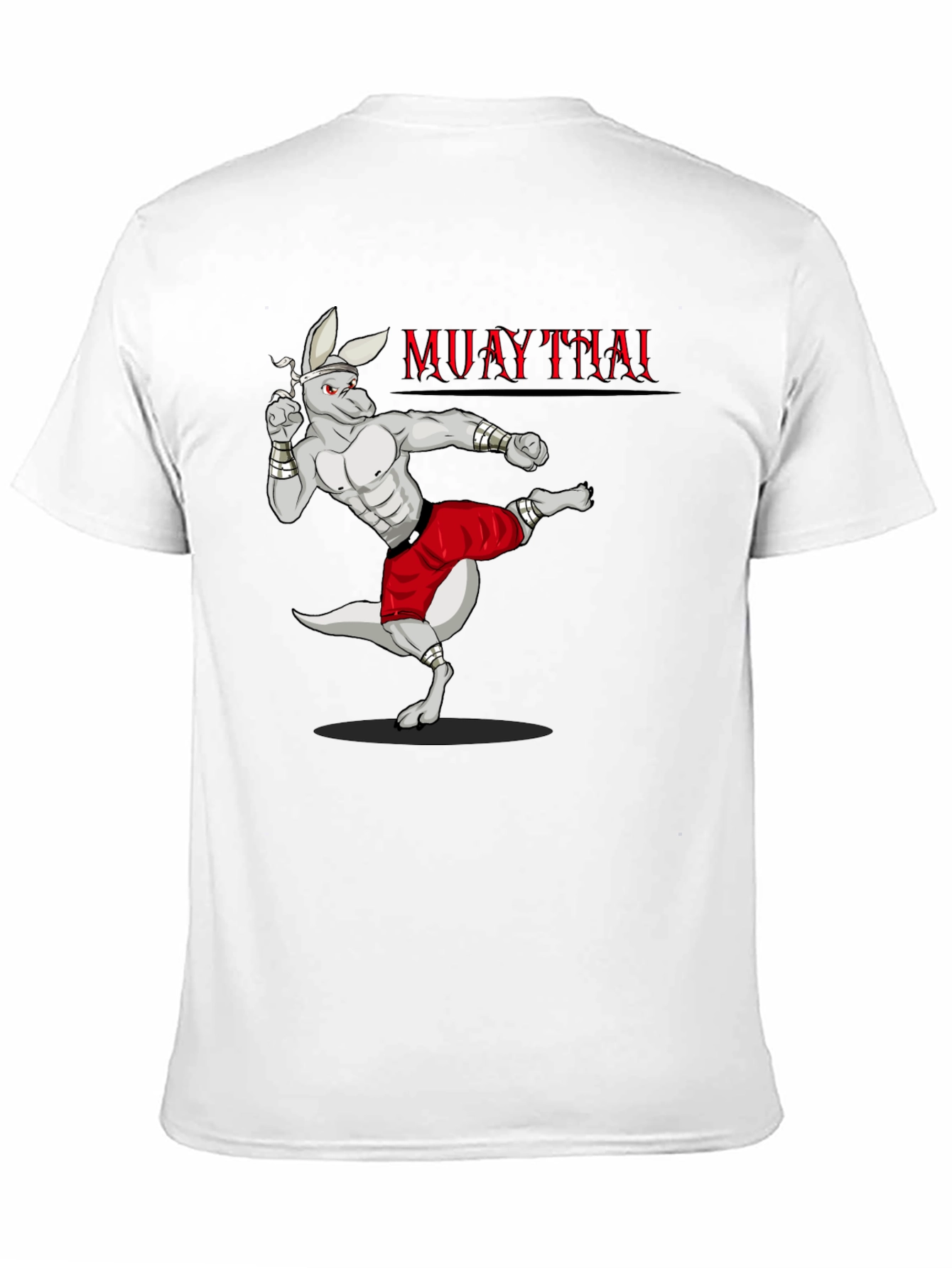 Black Muay Thai Kangaroo Graphic T-Shirt view 11