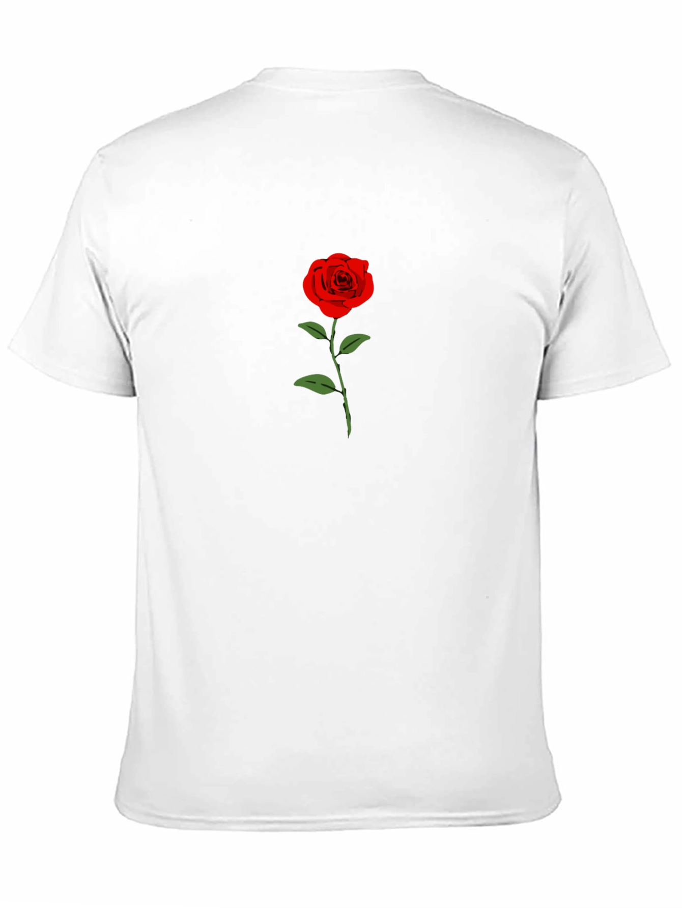Black Black T-Shirt with Rose Graphic view 11