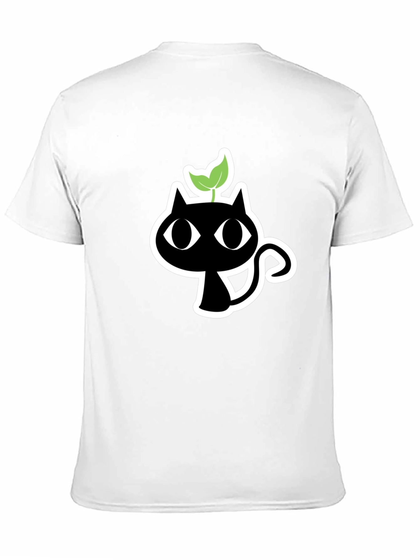 Black Black Cat Plant T-Shirt - Unique Graphic Tee view 11