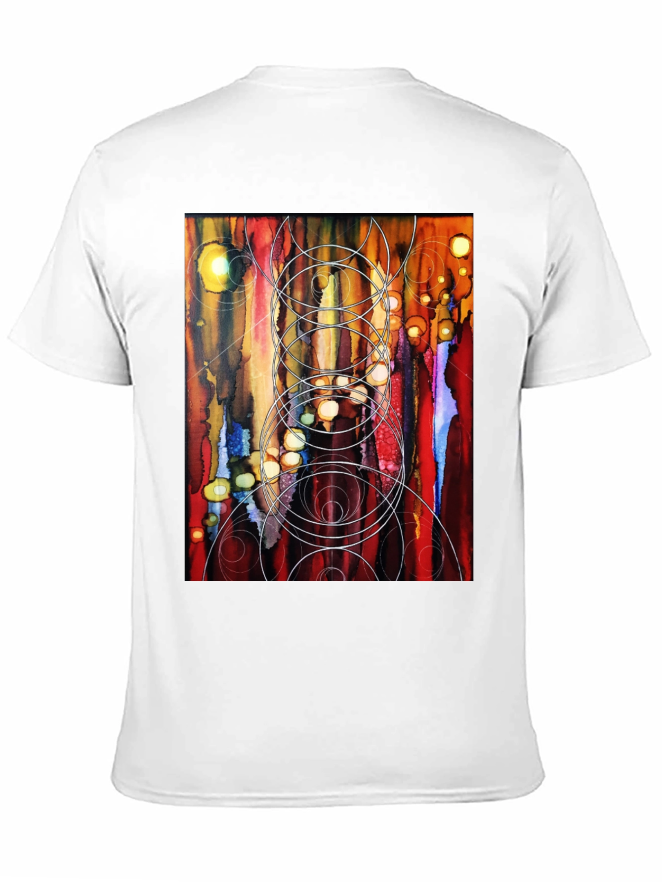 Black Abstract Art Black T-Shirt view 11