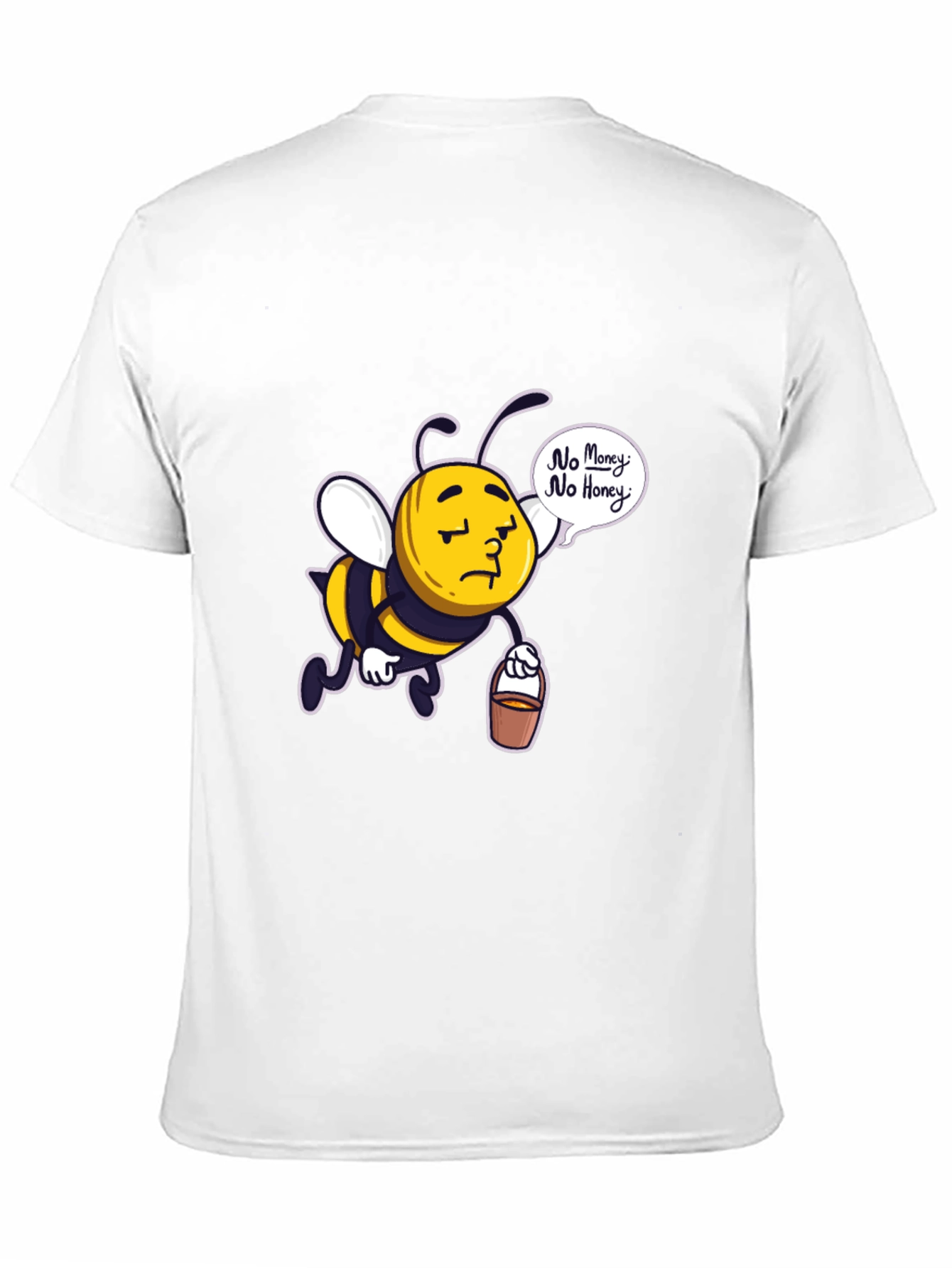 Black Sad Bee "No Money No Honey" Black T-Shirt view 11