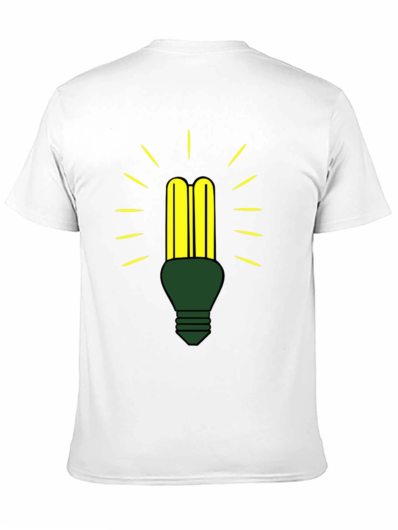 Black Eco-Friendly Light Bulb Graphic Tee view 11