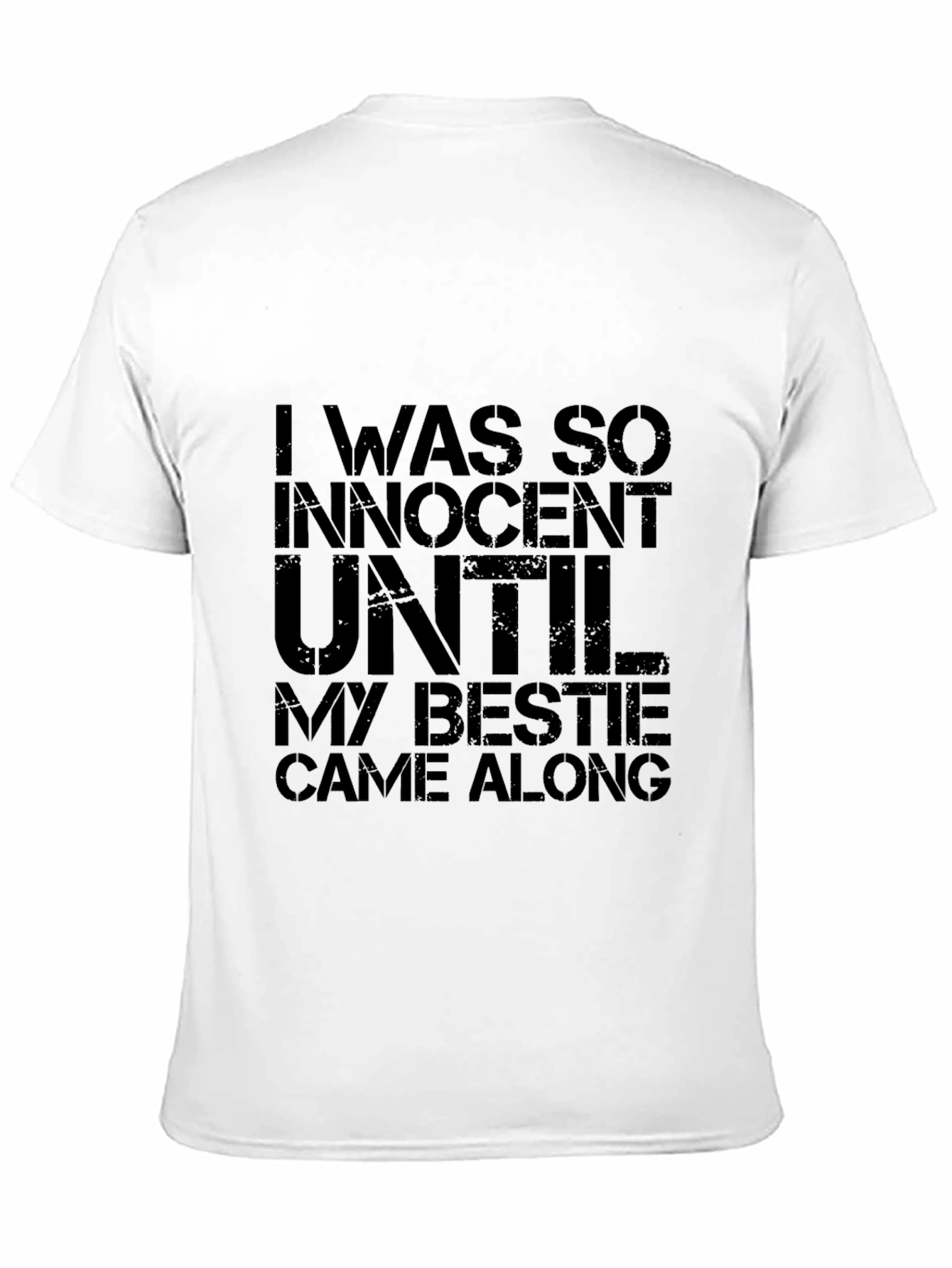 Black I Was So Innocent Funny Bestie T-Shirt view 11
