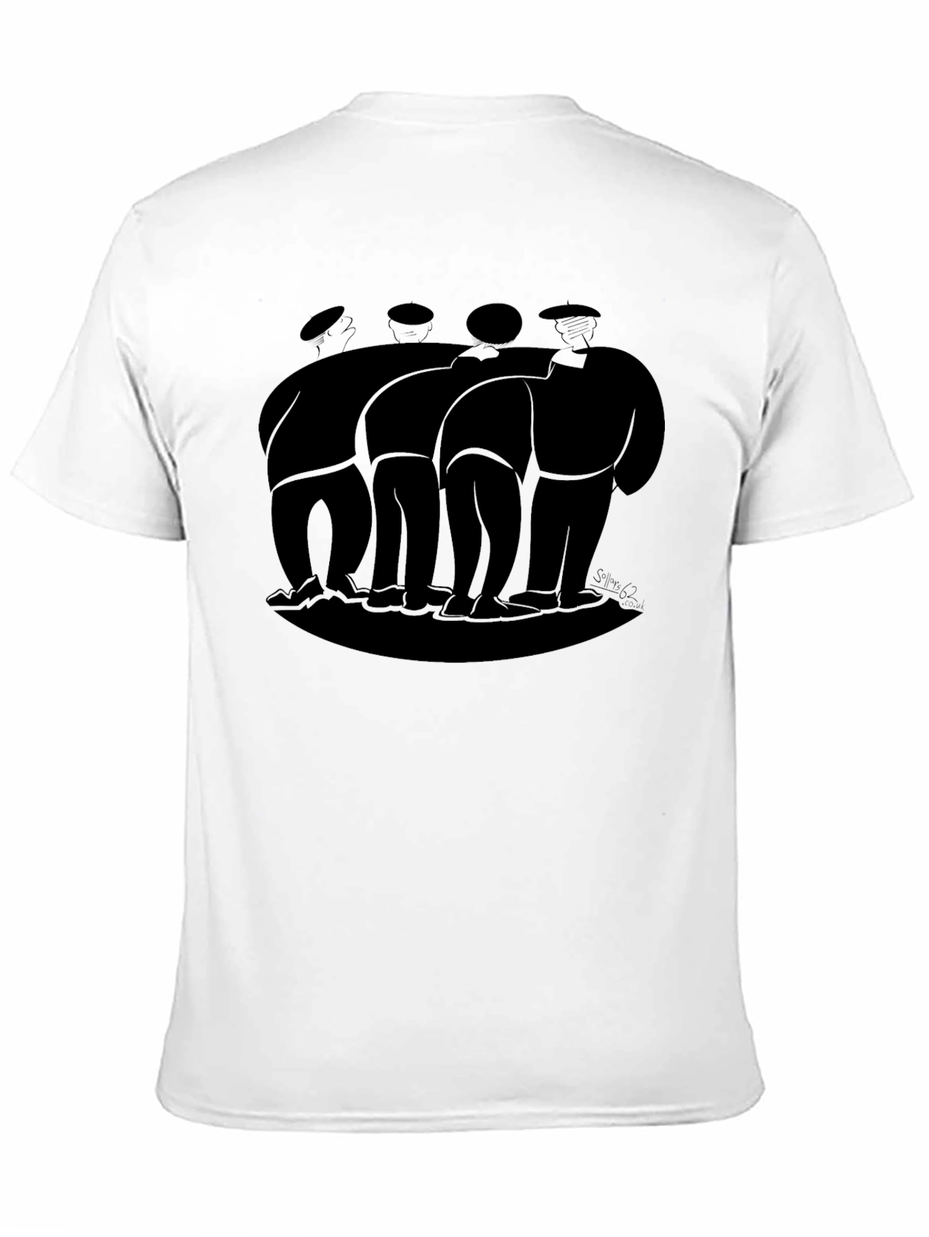 Black Abstract Men Black T-Shirt view 11