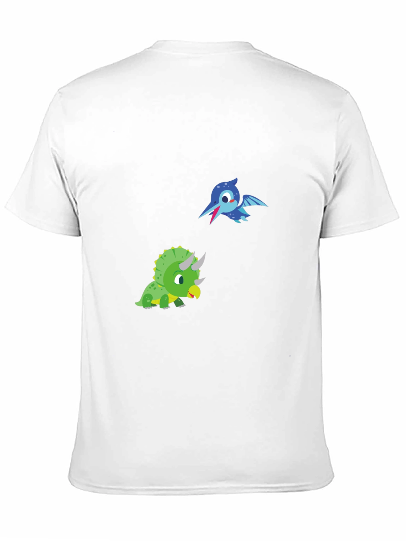 Black Dino Pals Black Tee - Cartoon Dinosaur T-Shirt view 11