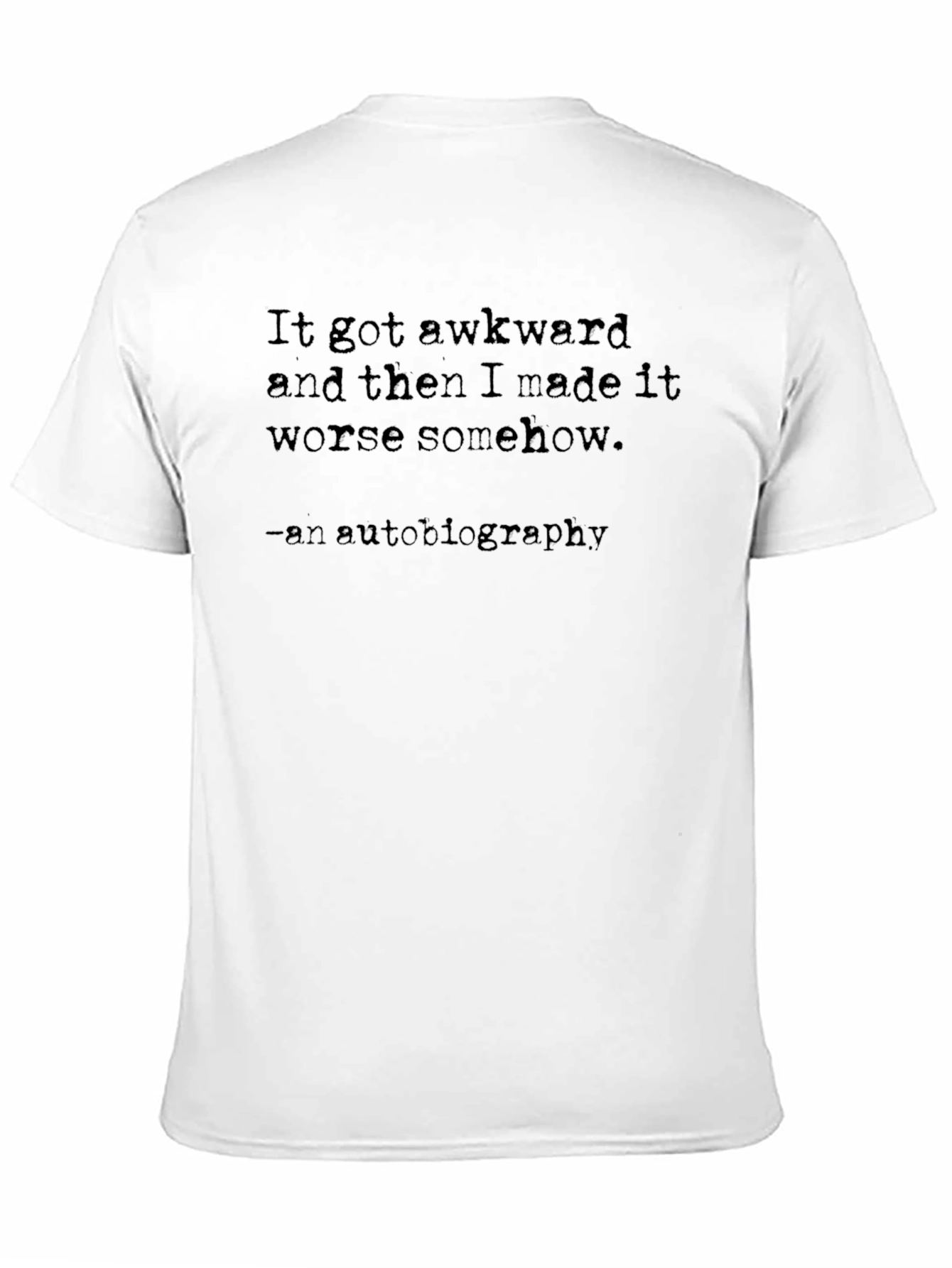 Black Awkward Autobiography Graphic Tee view 11