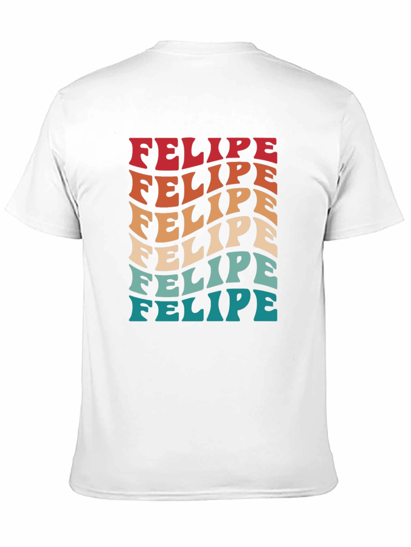 Black Retro Felipe T-Shirt - Funky Name Tee view 11