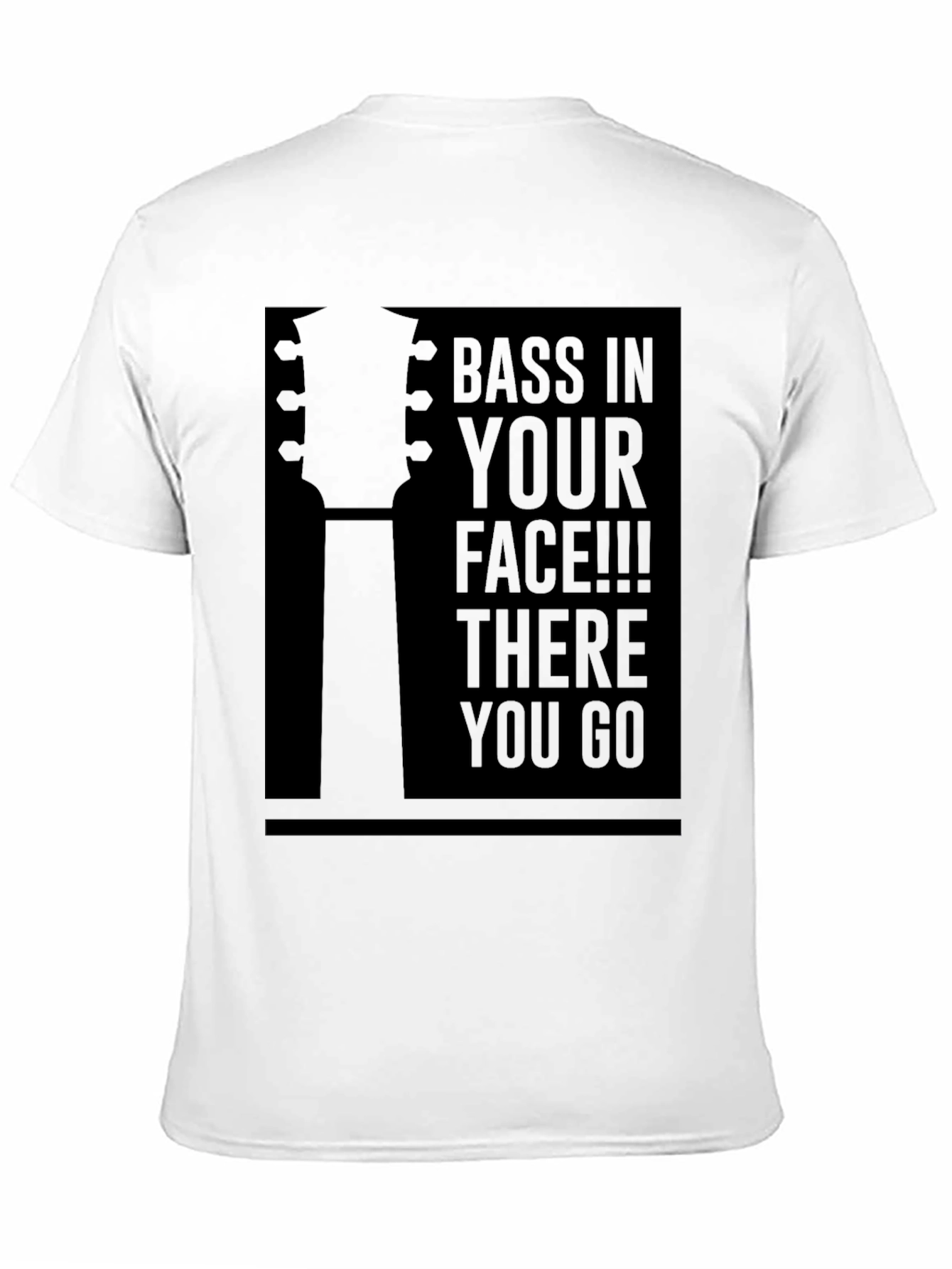 Black Bass In Your Face Graphic Tee - Black view 11