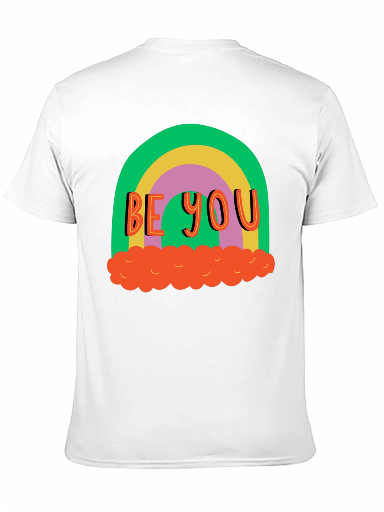 Black Be You Rainbow Graphic Tee - Black Cotton Blend view 11