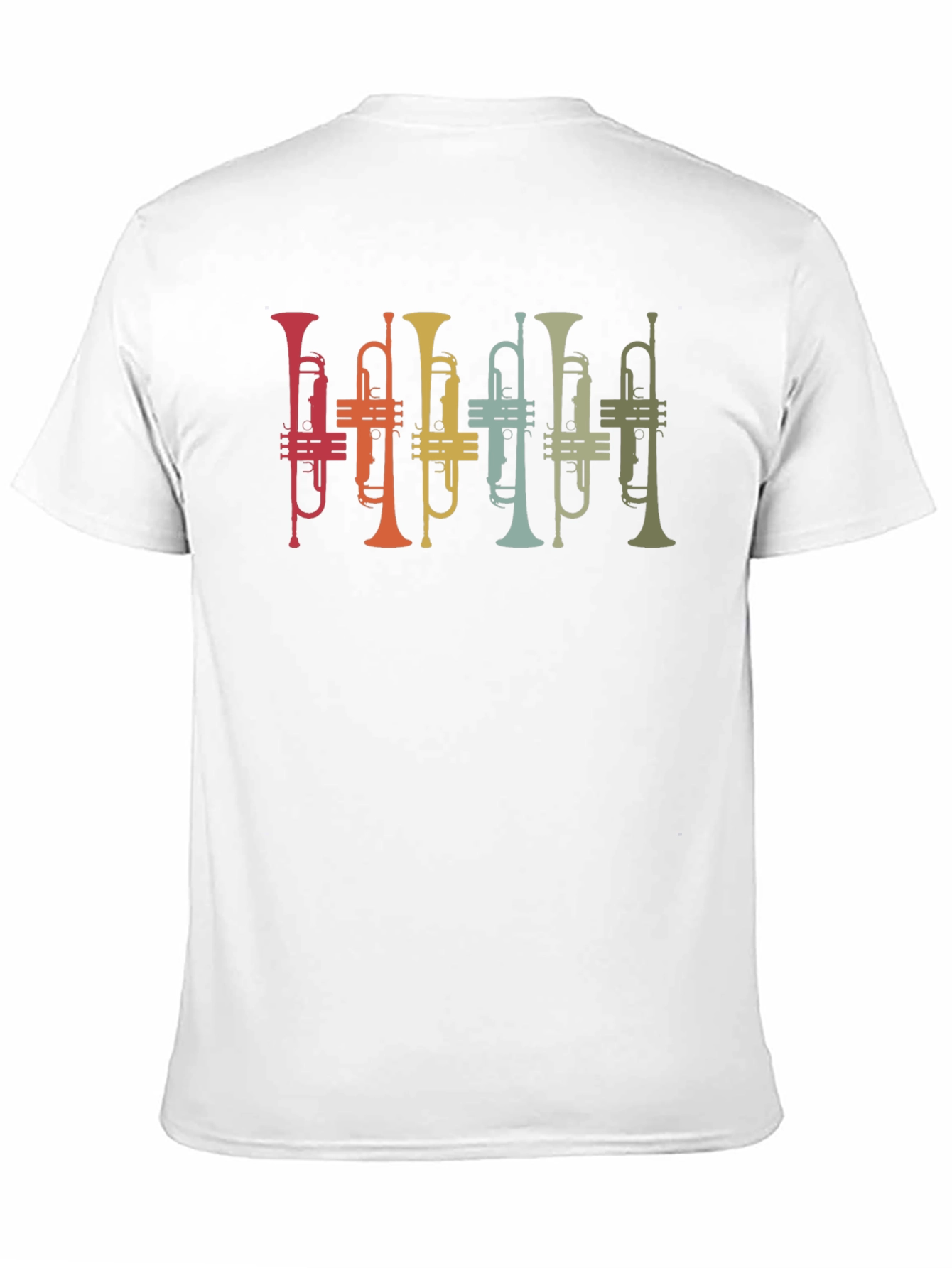 Black Retro Trumpet Band Graphic T-Shirt - Black view 11