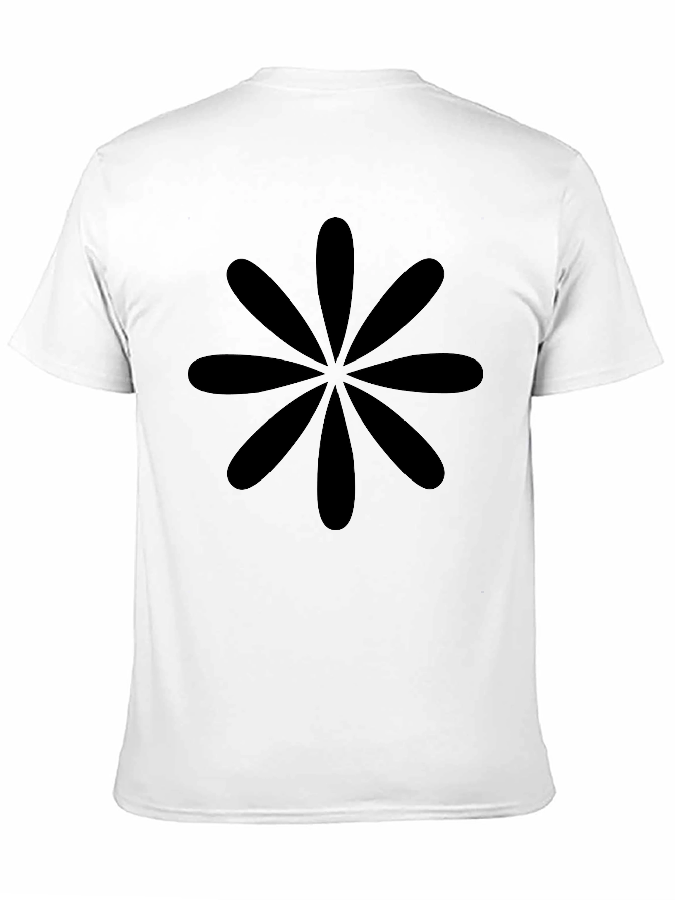 Black Black Flower Graphic Tee - Casual Unisex Shirt view 11