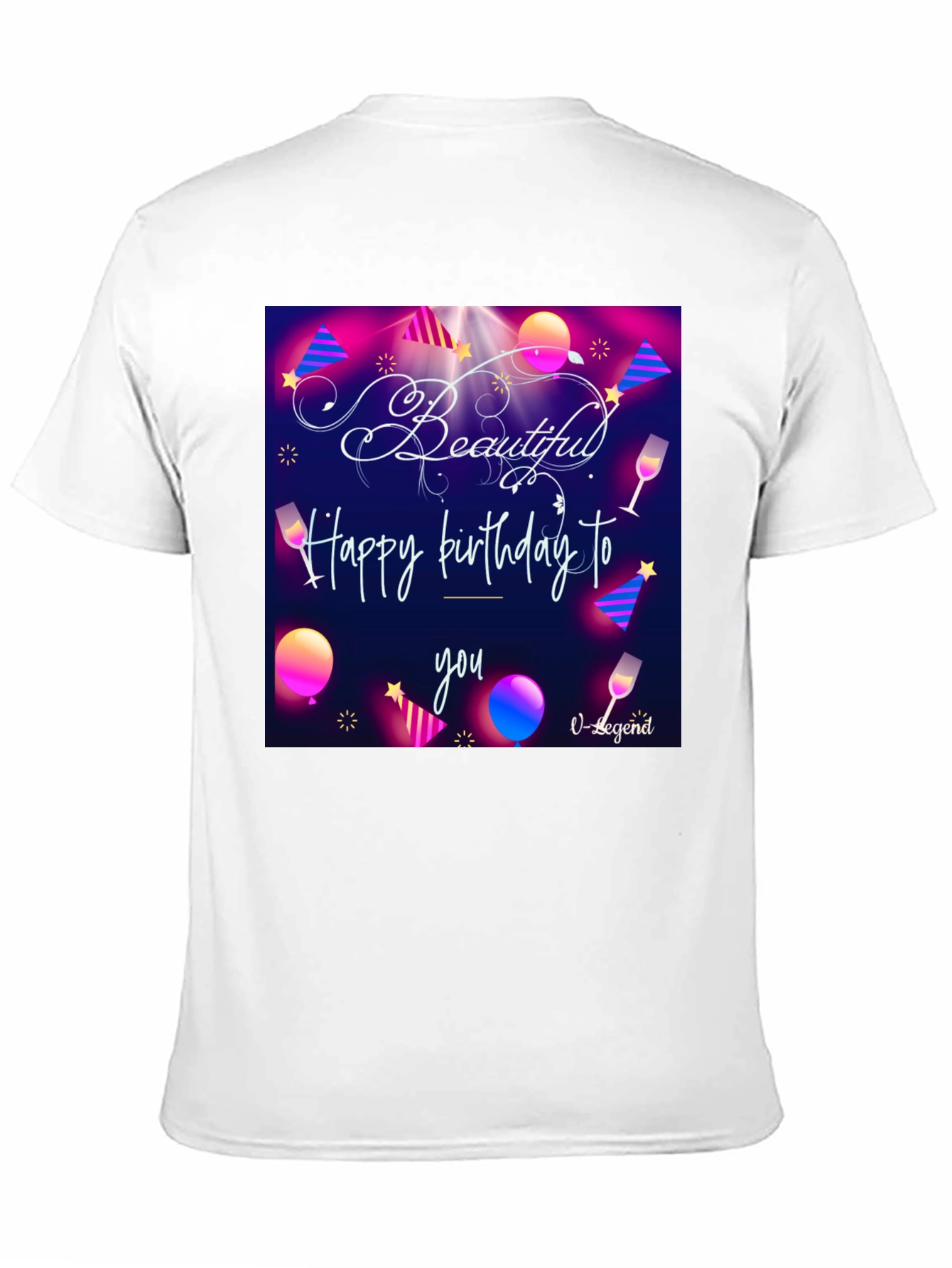 Black Beautiful Birthday T-Shirt view 11
