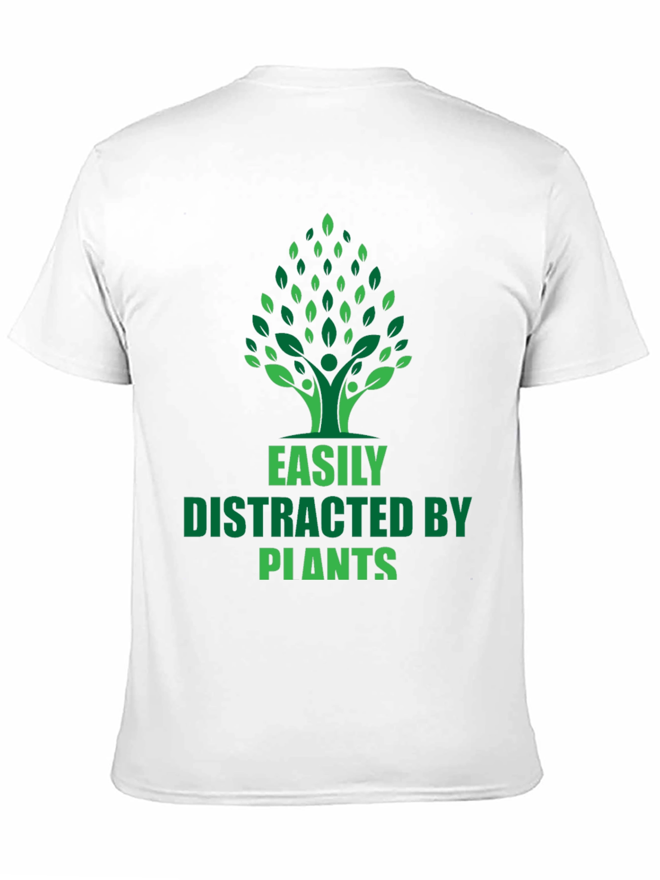 Black Easily Distracted by Plants Graphic T-Shirt view 11