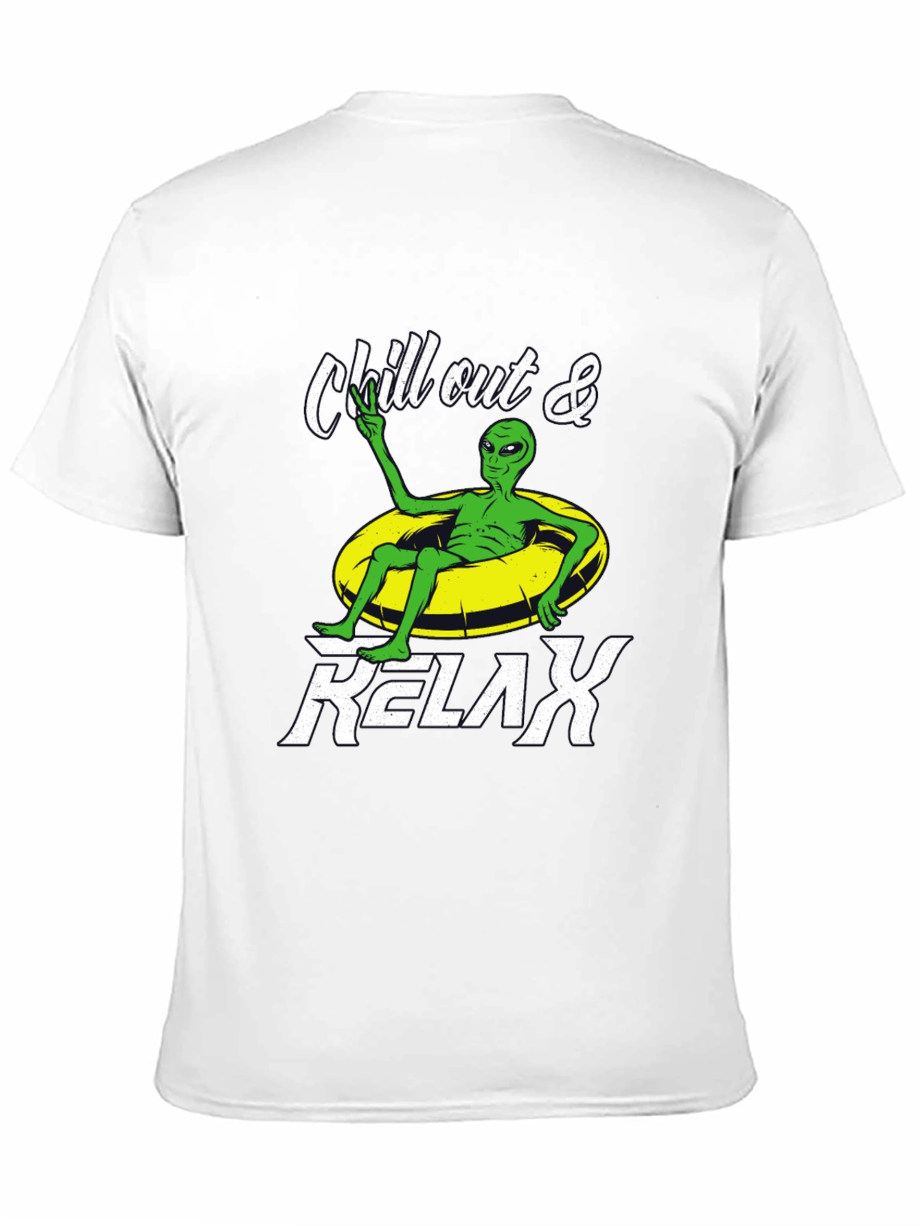 Black Chill Out Alien T-Shirt view 11