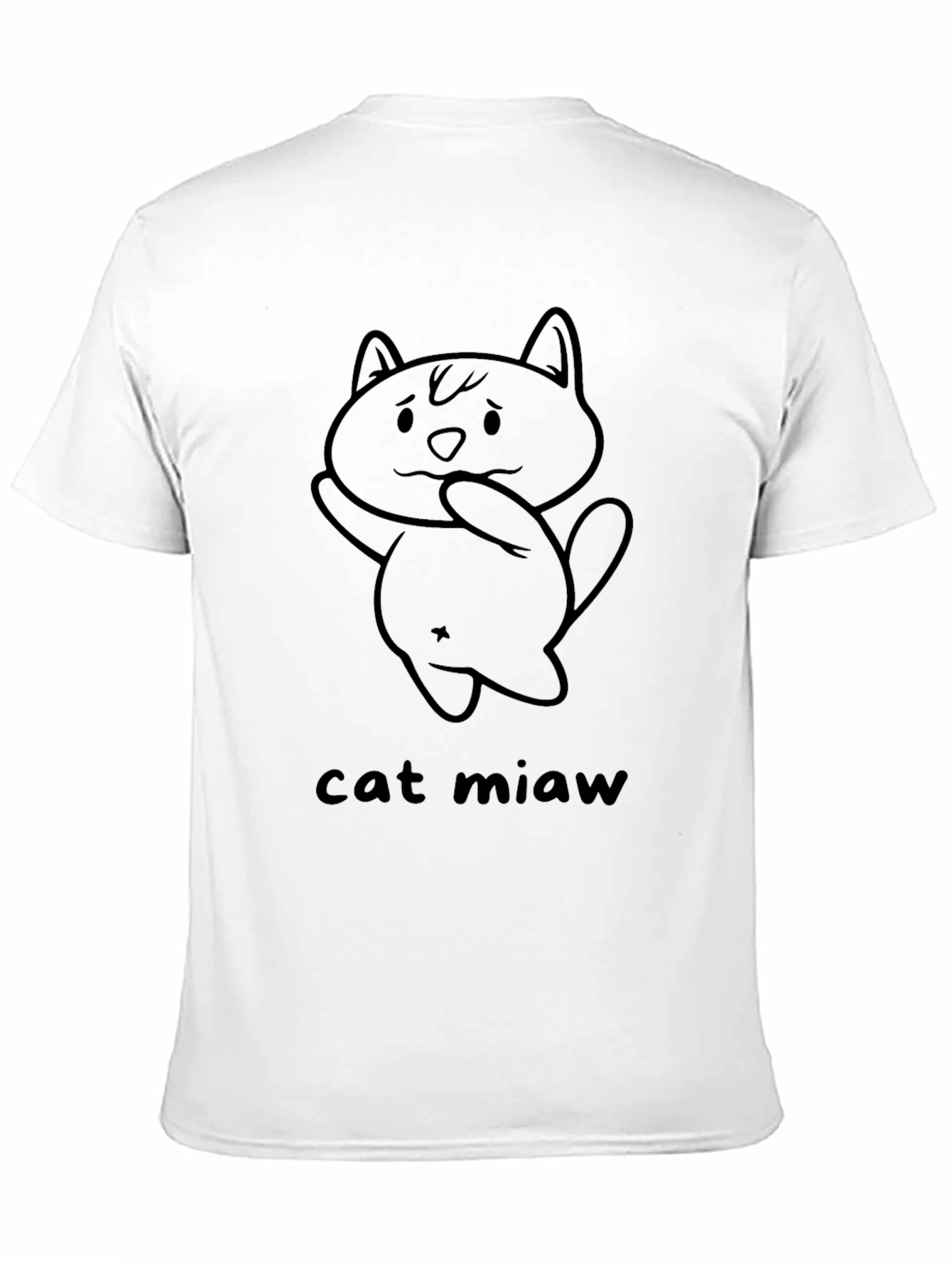 Black Cat Miaw Graphic T-Shirt view 11