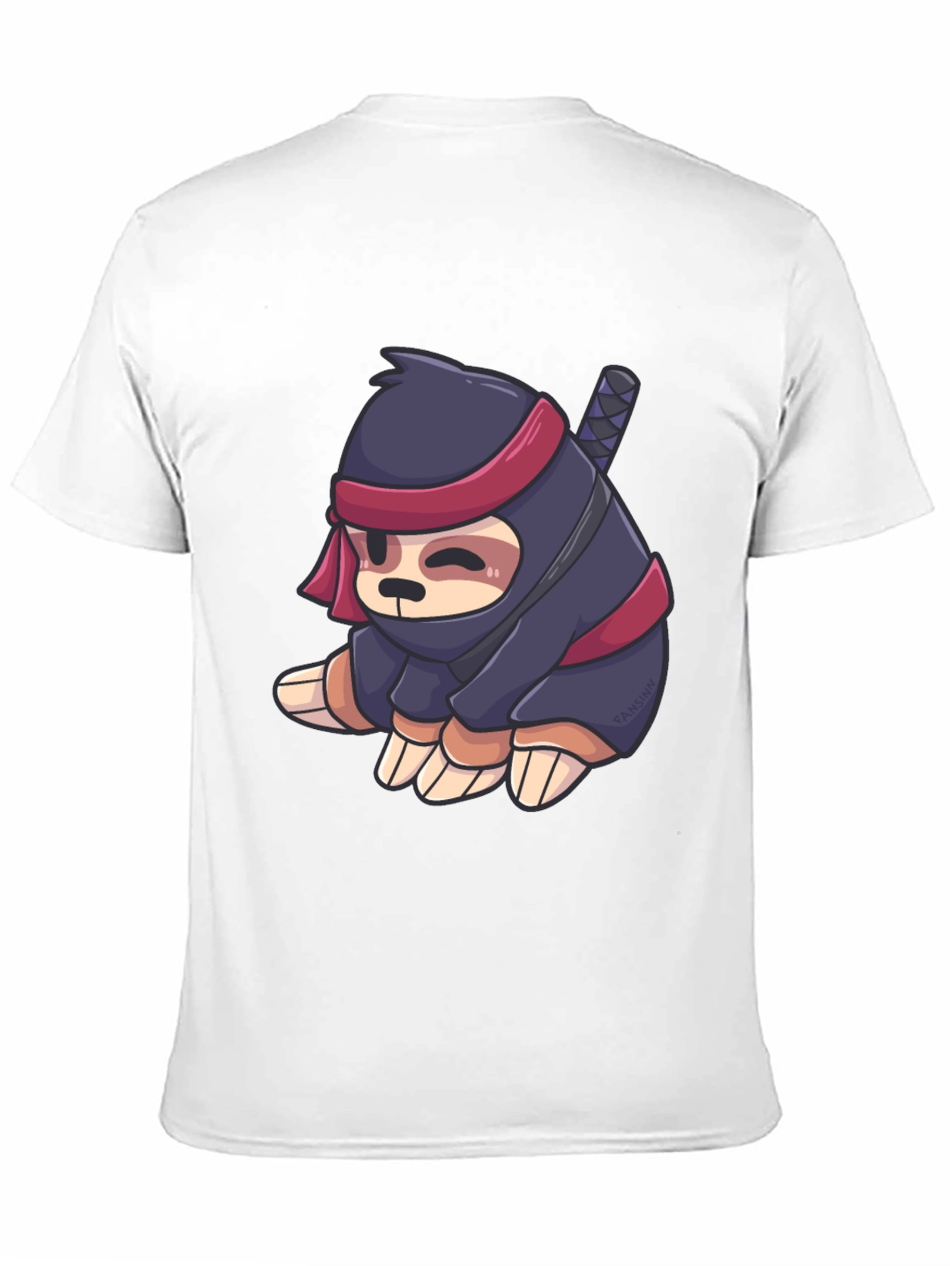 Black Ninja Sloth Graphic Tee - Stealth Mode Activated view 11