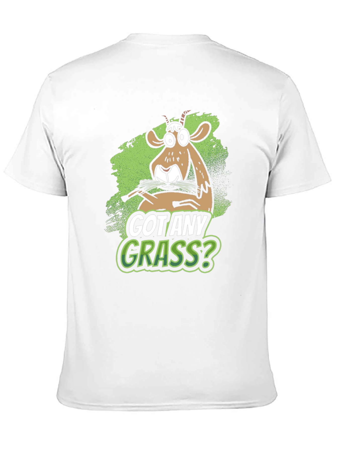 Black Got Any Grass? Graphic Tee - Funny Goat Design view 11