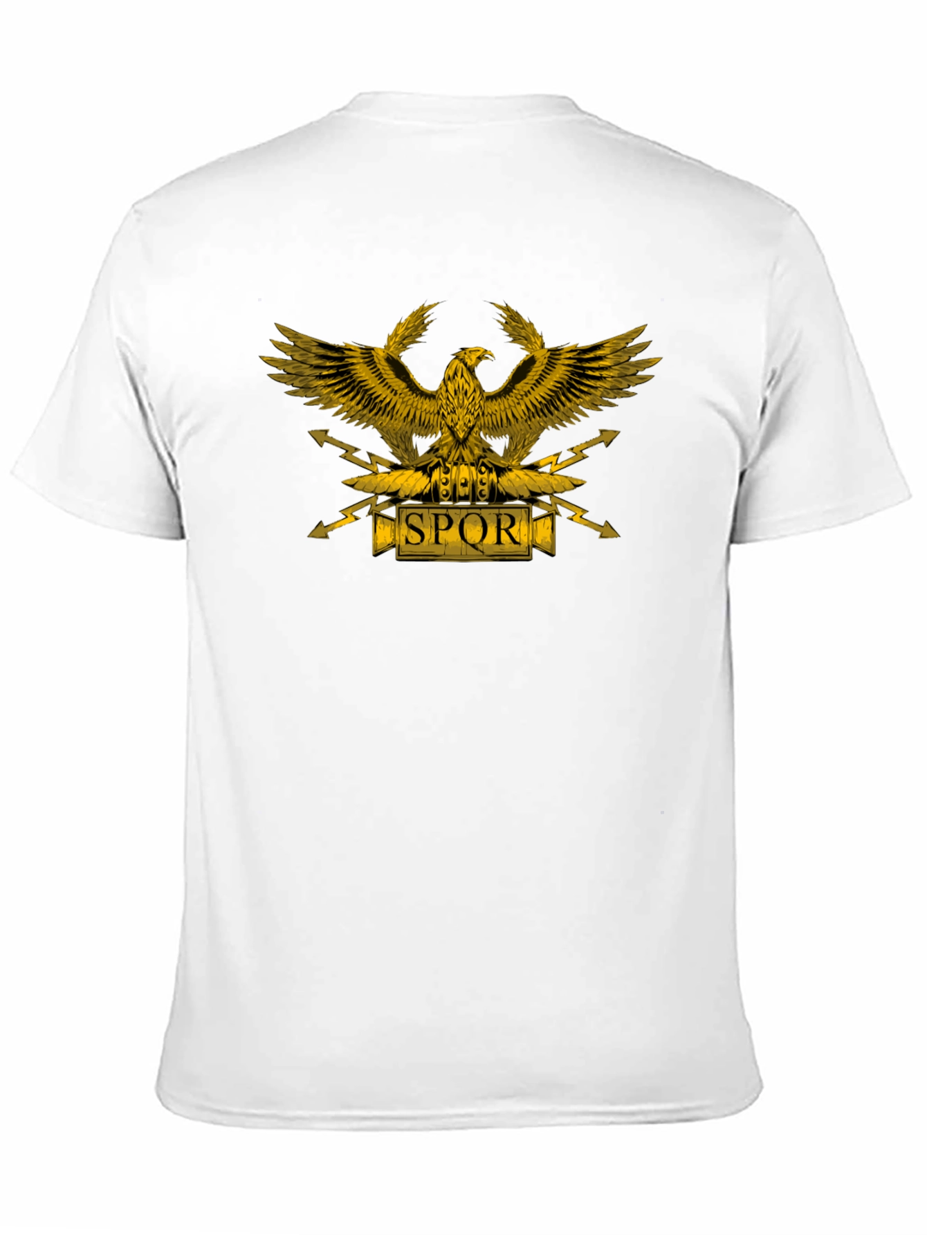 Black SPQR Eagle Graphic T-Shirt - Black view 11