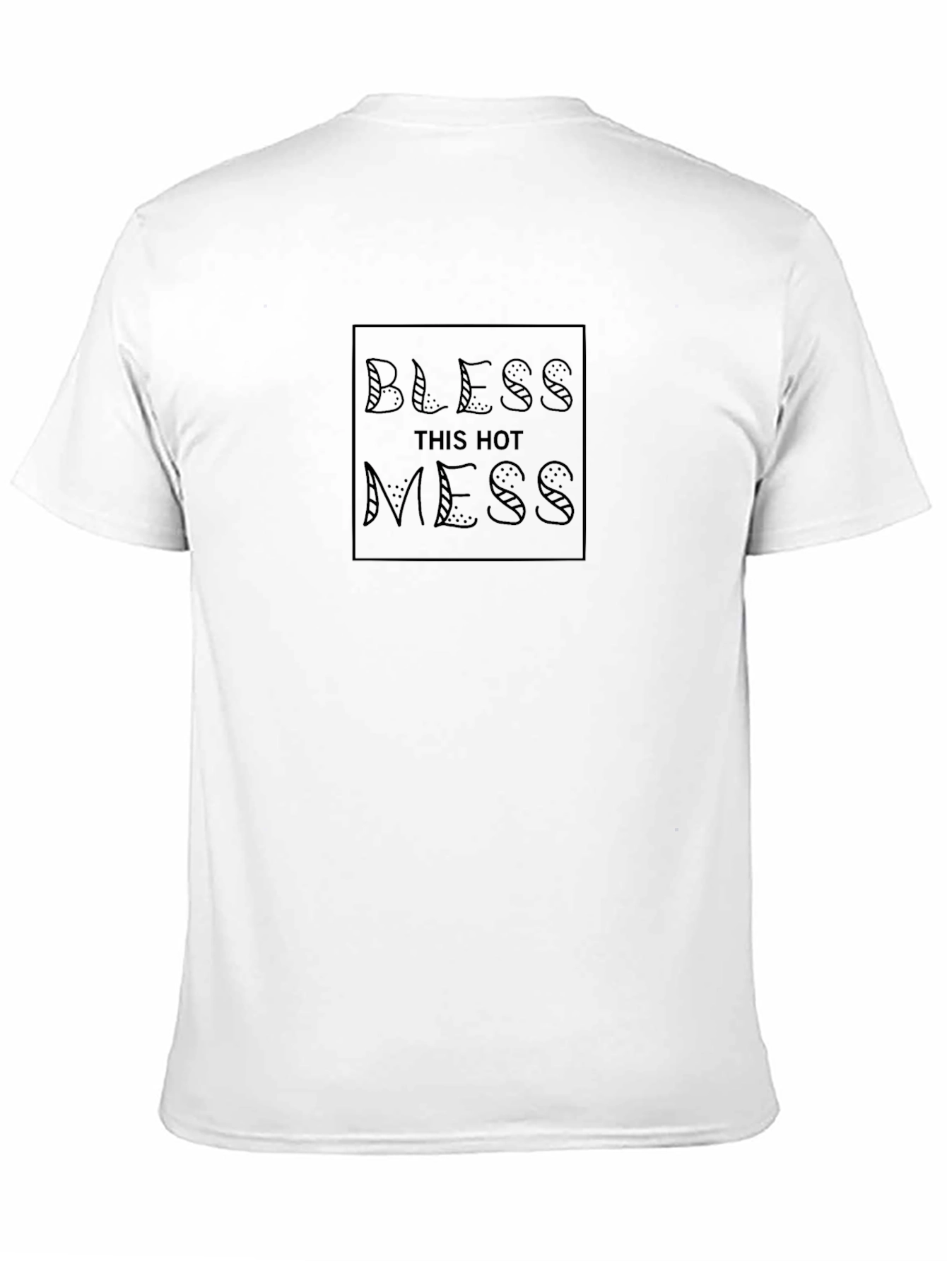 Black Bless This Hot Mess Graphic Tee - Black view 11