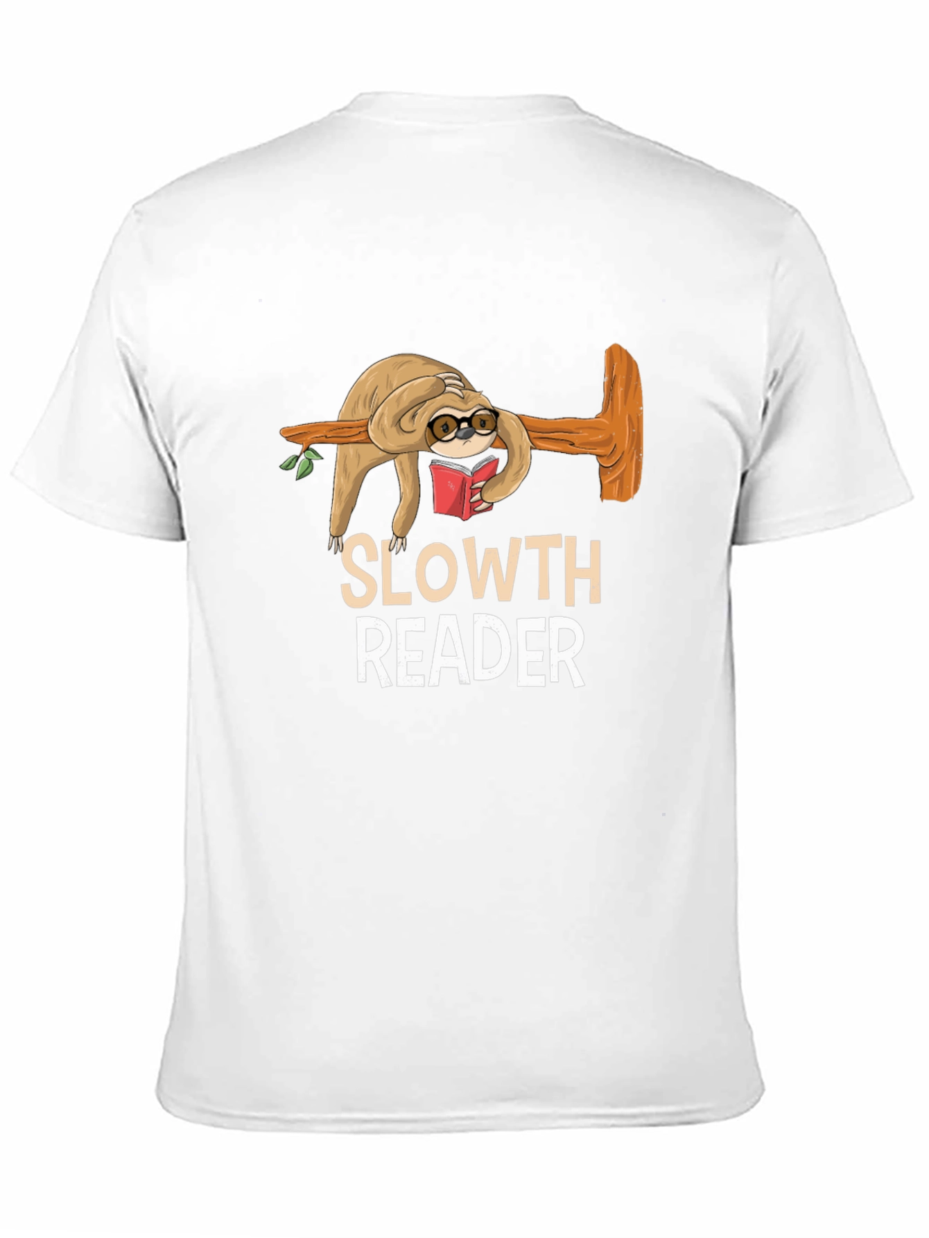 Black Sloth Reader Graphic Tee - Book Lover Shirt view 11