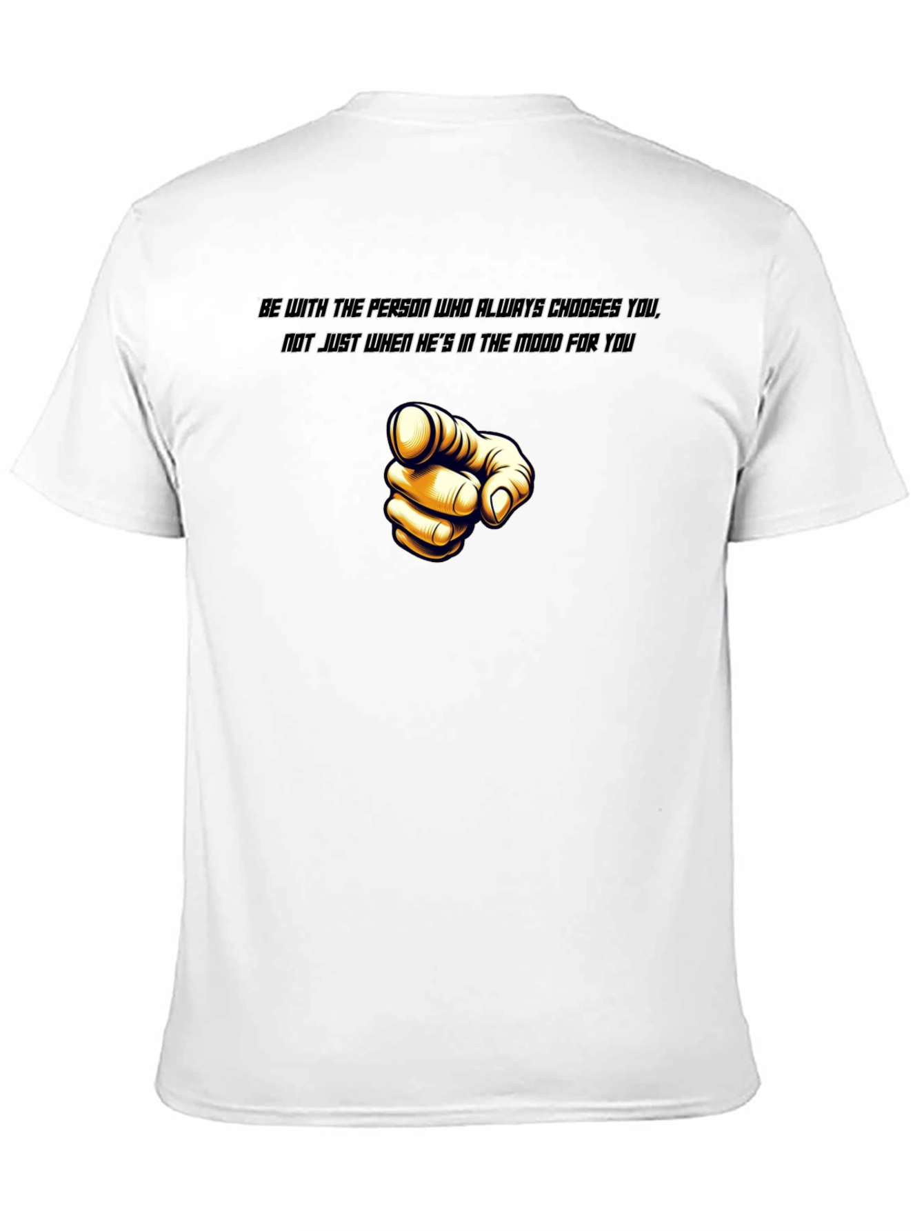 Black Choose You Graphic Tee - Trendy Black T-Shirt view 11