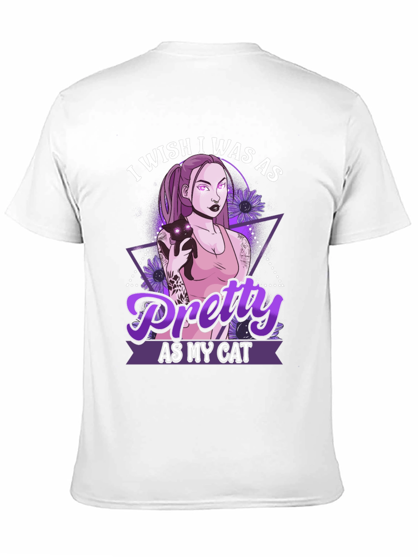 Black Pretty As My Cat T-Shirt view 11